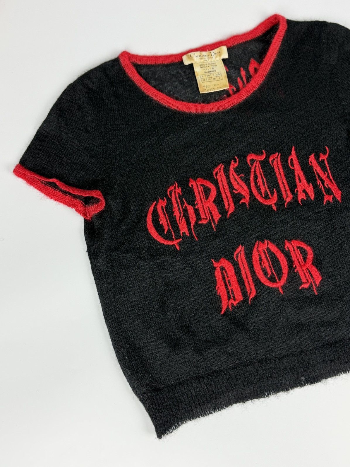 Dior RARE Dior by Galliano SS02 Gothic Blood Red 1947 Tops Size S / US 4 / IT 40 - 3 Thumbnail