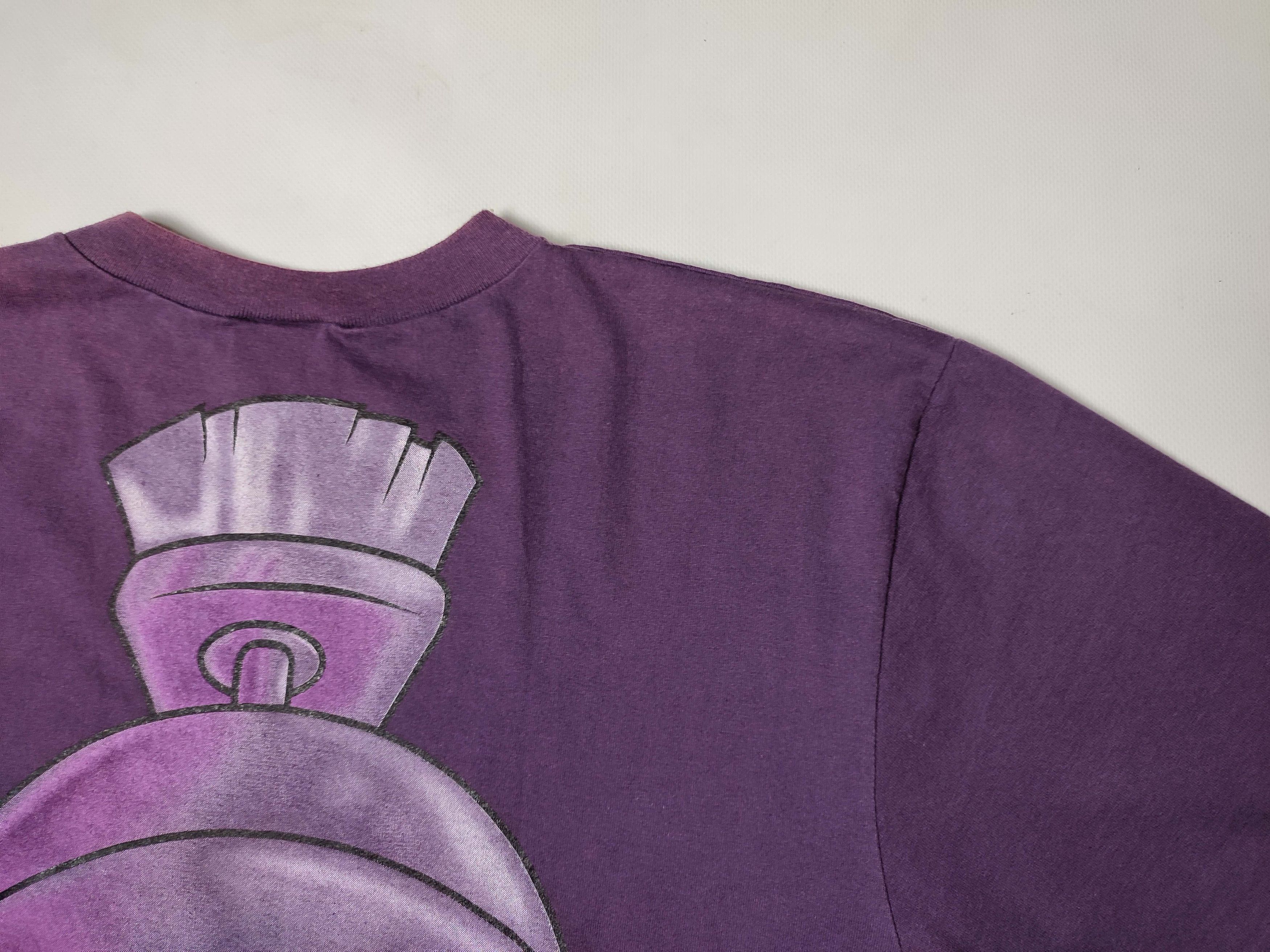 Vintage Vintage Looney Tunes Marvin the Martian Purple Big Logo Tee Size US M / EU 48-50 / 2 - 5 Thumbnail
