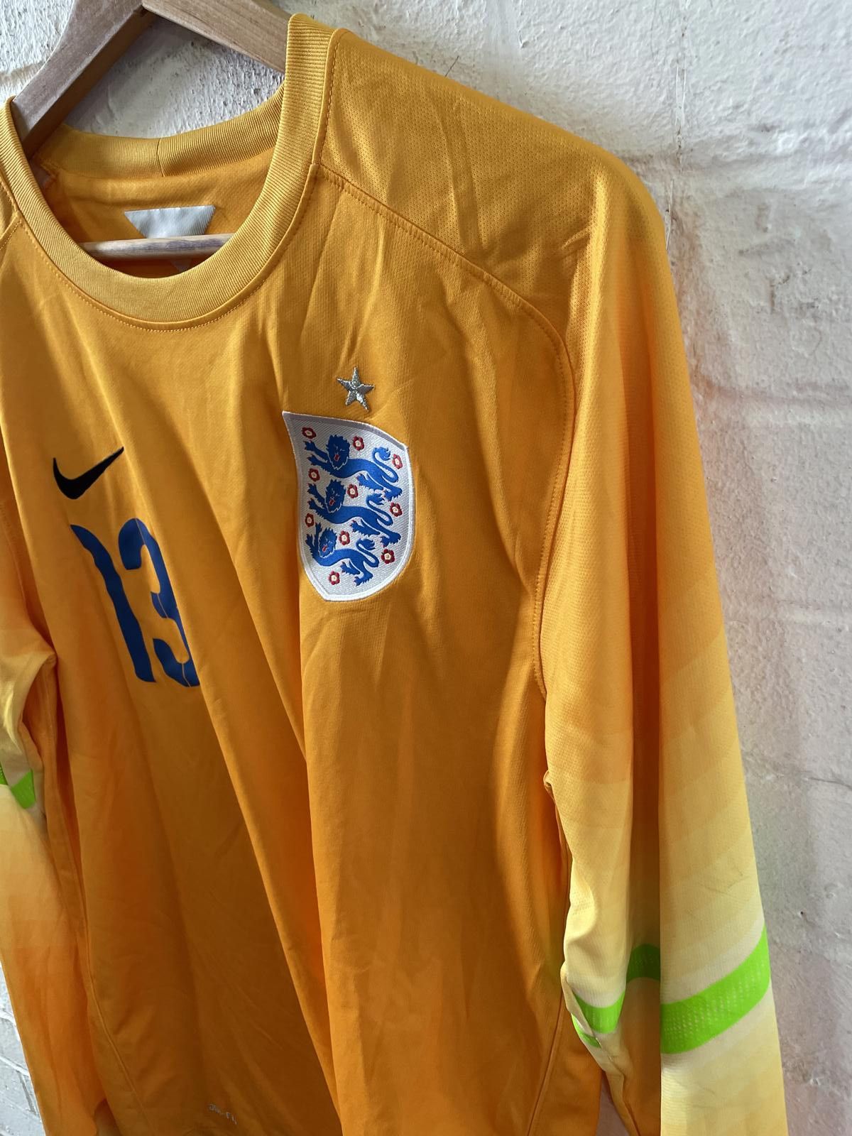 Nike Nike England Football Goalkeeper Jersey - Foster #13, Long-S Size US S / EU 44-46 / 1 - 1 Thumbnail