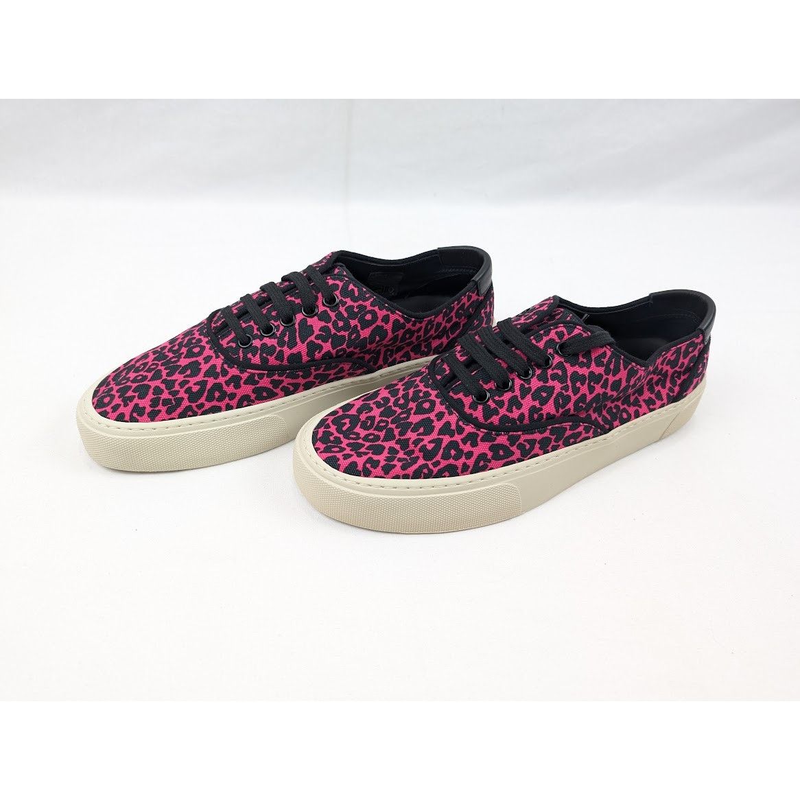 Saint Laurent Paris o1rshd1 Women's Venice Low Top SL Sneakers in Fuxia Nero Size US 10 / IT 40 - 17 Thumbnail