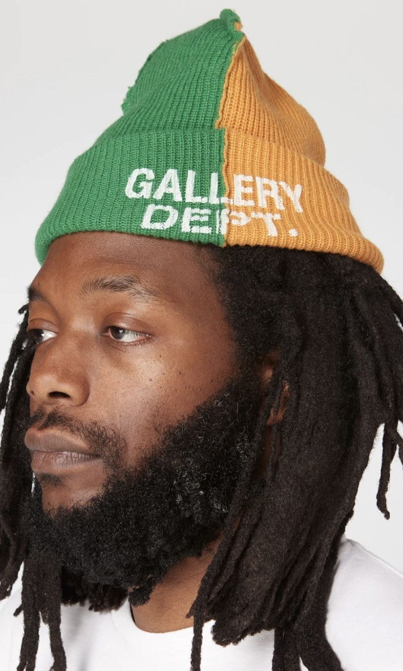 Gallery Dept. o1mle0725 Size: OS / Topanga Beanie Hat / Cap Orange/Green Size ONE SIZE - 3 Thumbnail