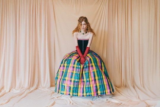Escada Escada Couture Margaretha Ley Gown/ Rainbow Taffeta Skirt Size XS / US 0-2 / IT 36-38 - 1 Thumbnail