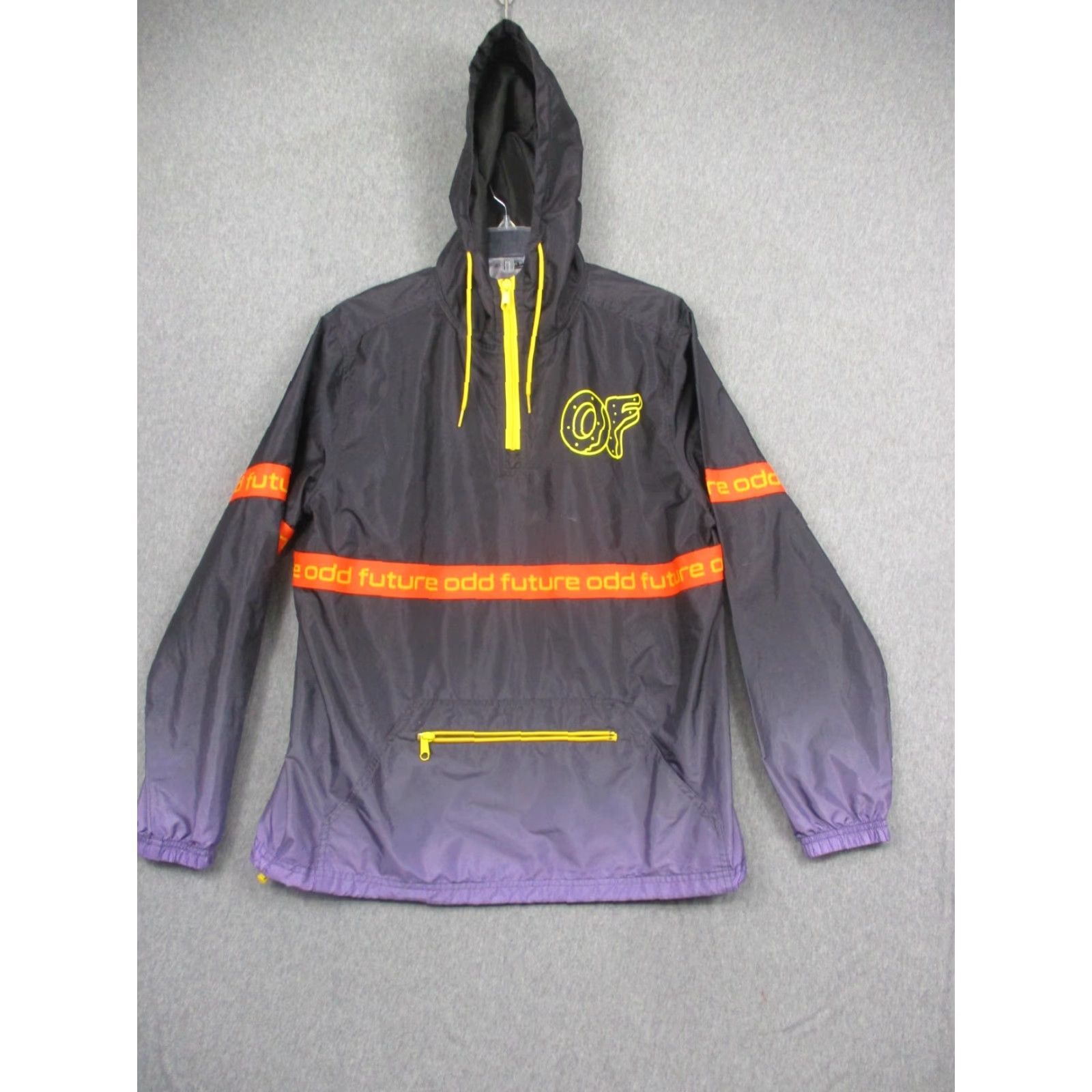 Odd Future VINTAGE not; wait. The item is Odd Future jacket mens small black purple hooded windbreaker anorak pullover Size US S / EU 44-46 / 1 - 2 Thumbnail
