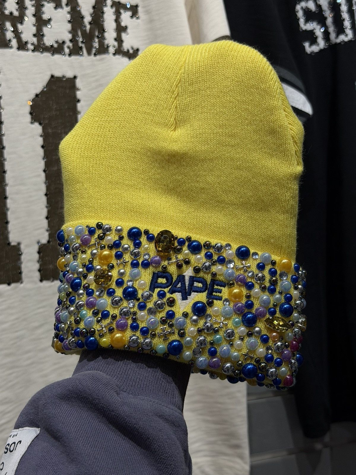 Other PAPE Stone Beanie Crystal Brand New Size ONE SIZE - 7 Thumbnail
