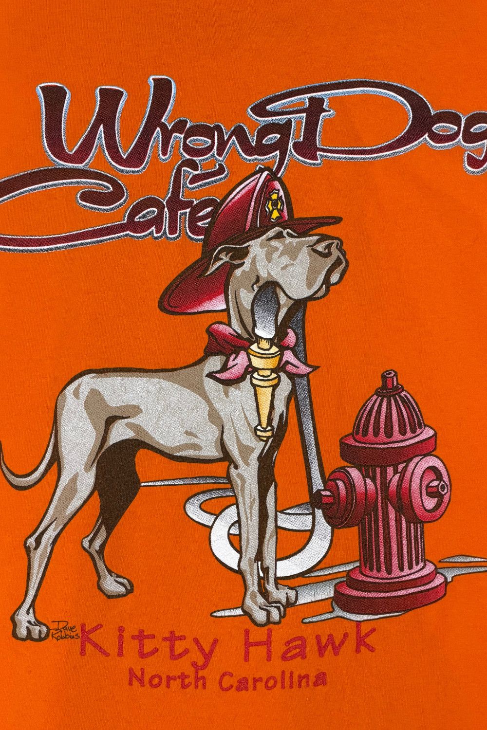 Anvil Vintage 90s Wrong Dog Cafe Great Dane Graphic Tee Dave Size US XXL / EU 58 / 5 - 9 Thumbnail