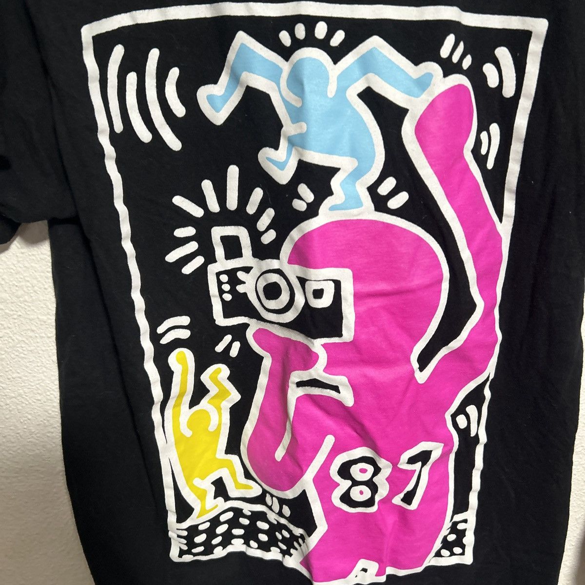 Keith Haring Keith Harring Unisex “Focus On AIDS” Black T-Shirt Size US S / EU 44-46 / 1 - 3 Thumbnail