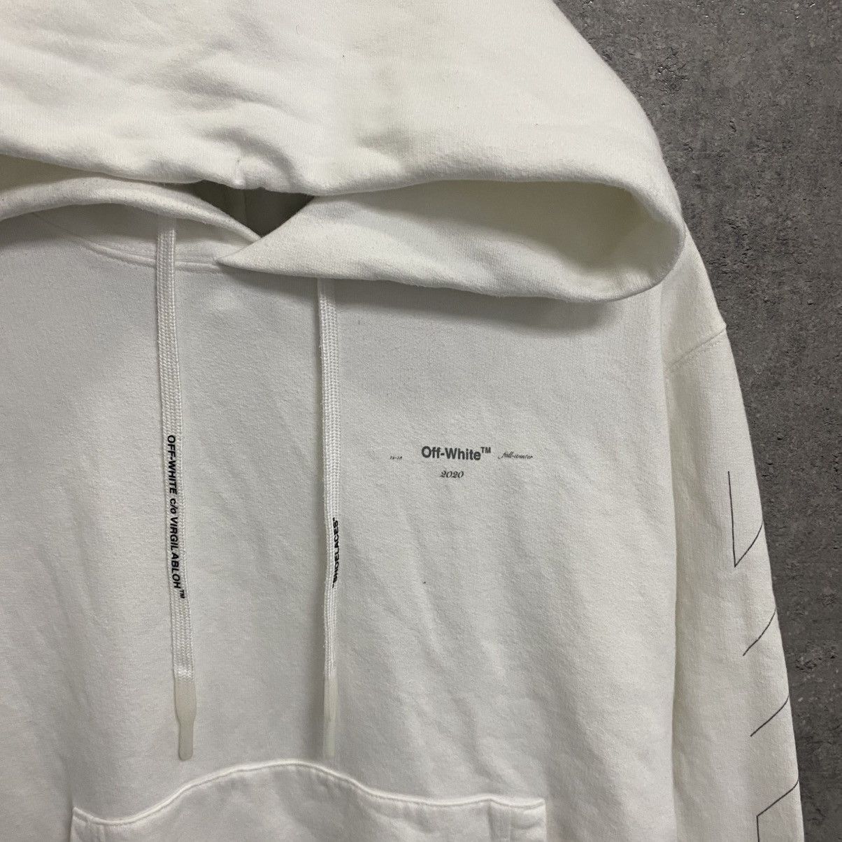Off-White Off White Unfinished Arrows Hoodie Big Logo Size L Size US L / EU 52-54 / 3 - 6 Thumbnail