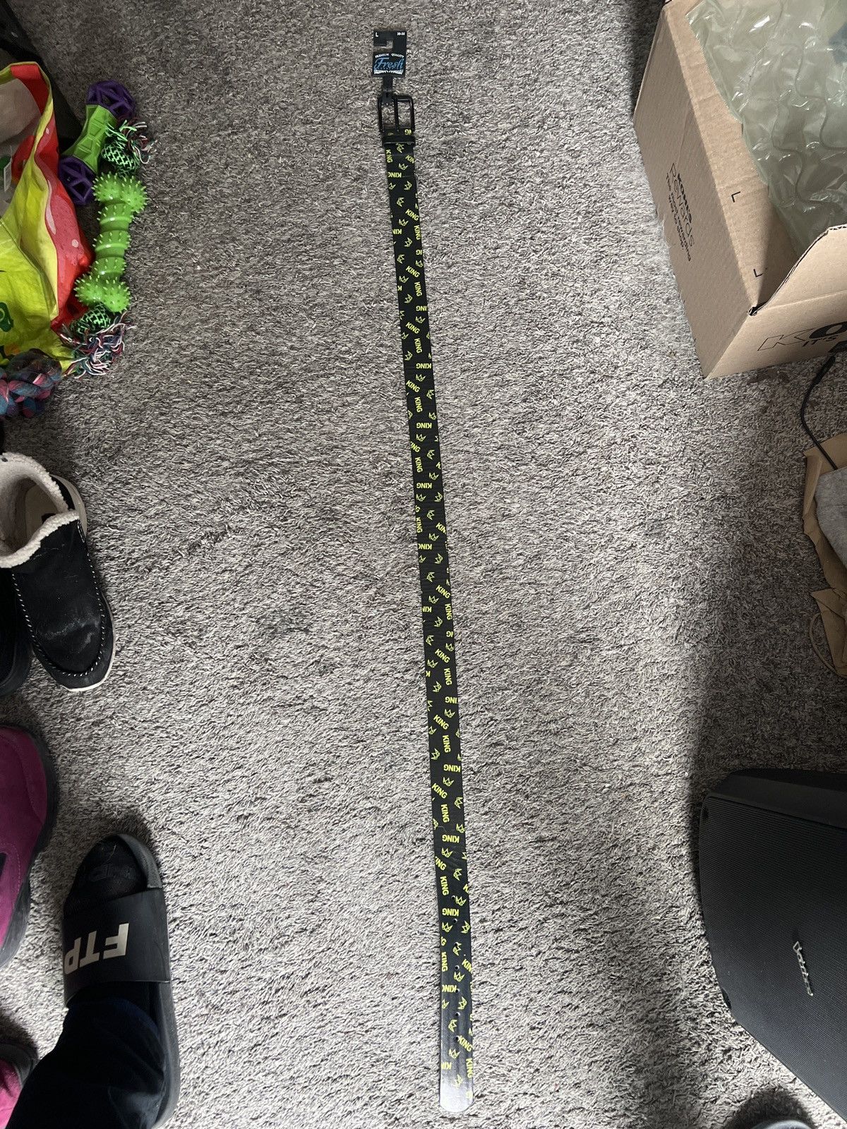 Hypebeast Fresh Supply Co. King All Over Belt Size 36 - 1 Thumbnail