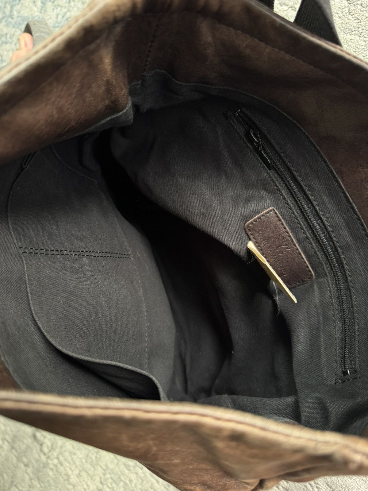 Yohji Yamamoto Yohji Yamamoto Vintage Leather Shoulder Bag Size ONE SIZE - 14 Thumbnail