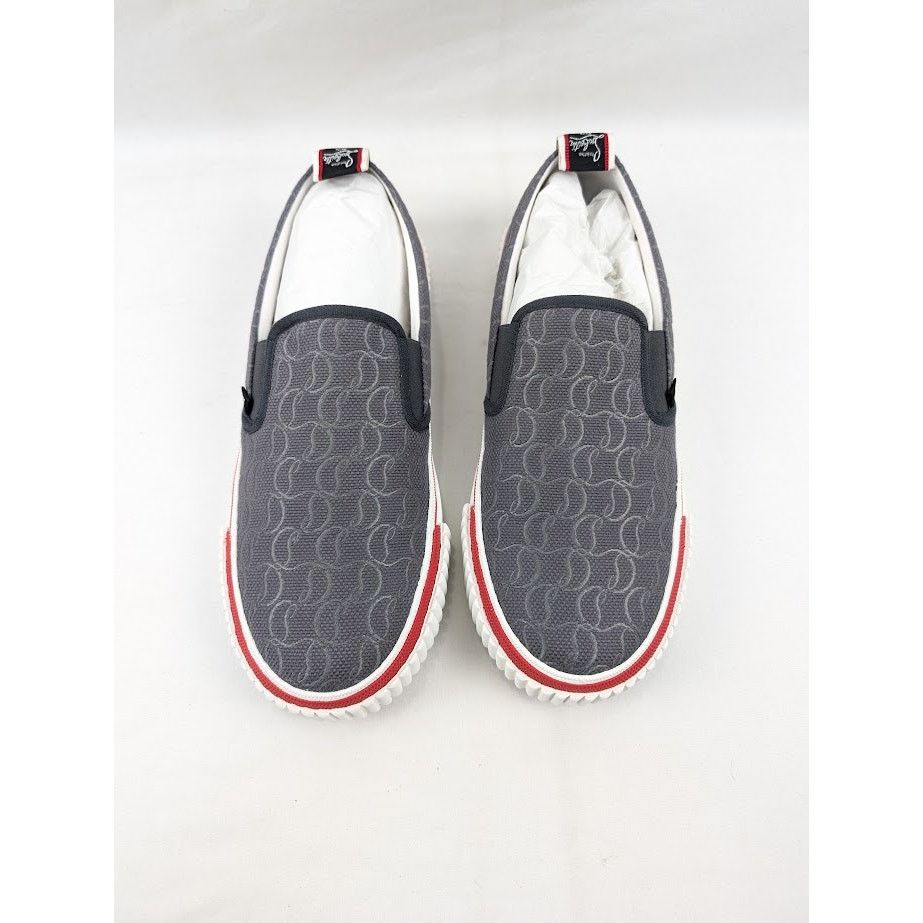 Christian Louboutin o1rshd1 Pedro Boat Flat Sneakers in Smoky Size US 11 / EU 44 - 15 Thumbnail