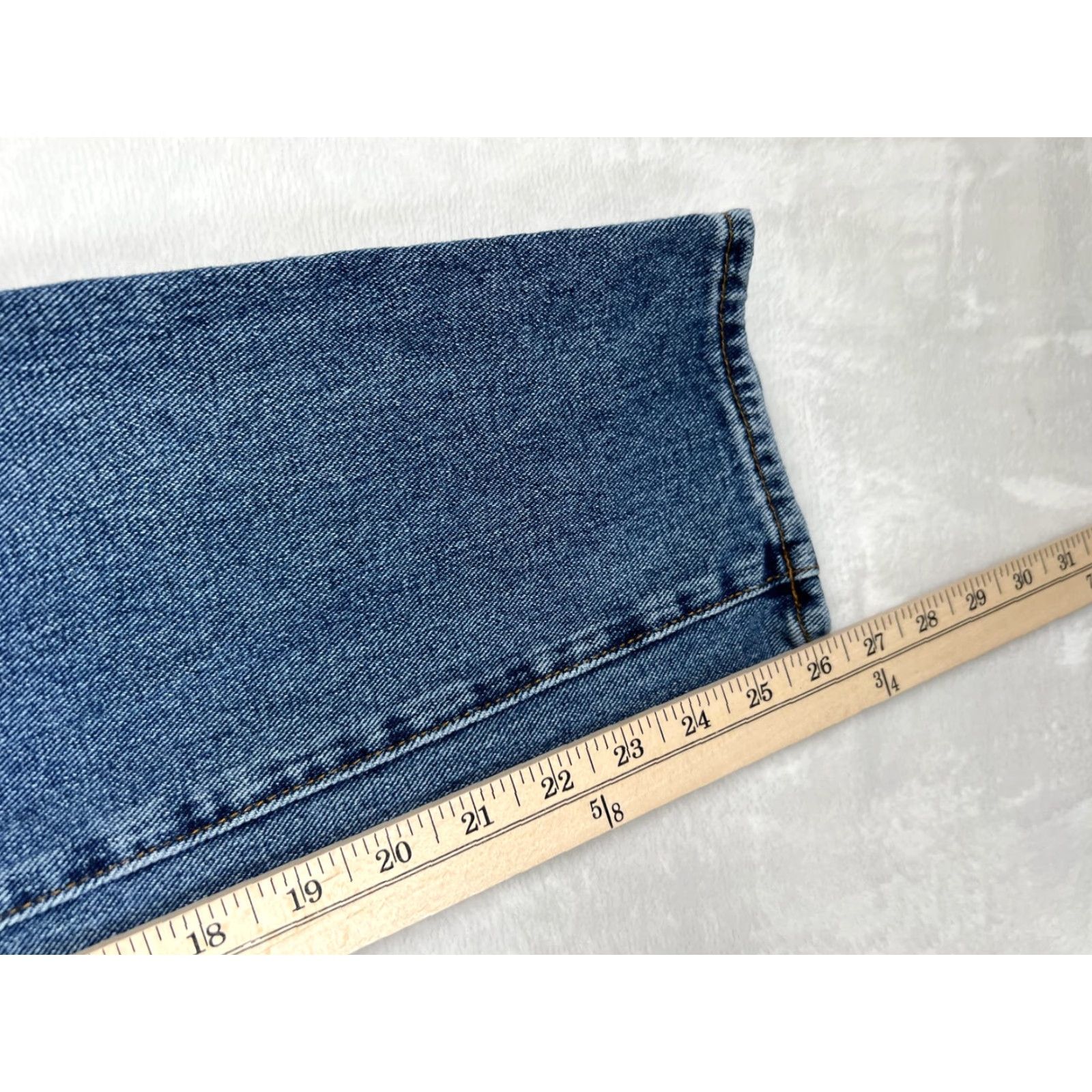 Pacsun PacSun Jeans Women's 25 Blue Mom Jean Distressed Knees High Rise Tapered Leg Size 42" / US 20 - 2 Thumbnail