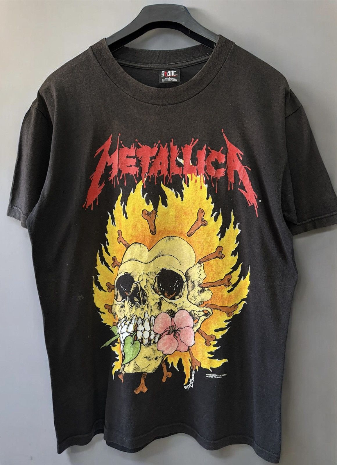 Giant Vintage 1994 Metallica Pushead Skull Sun Giant Tee L Size US L / EU 52-54 / 3 - 1 Thumbnail