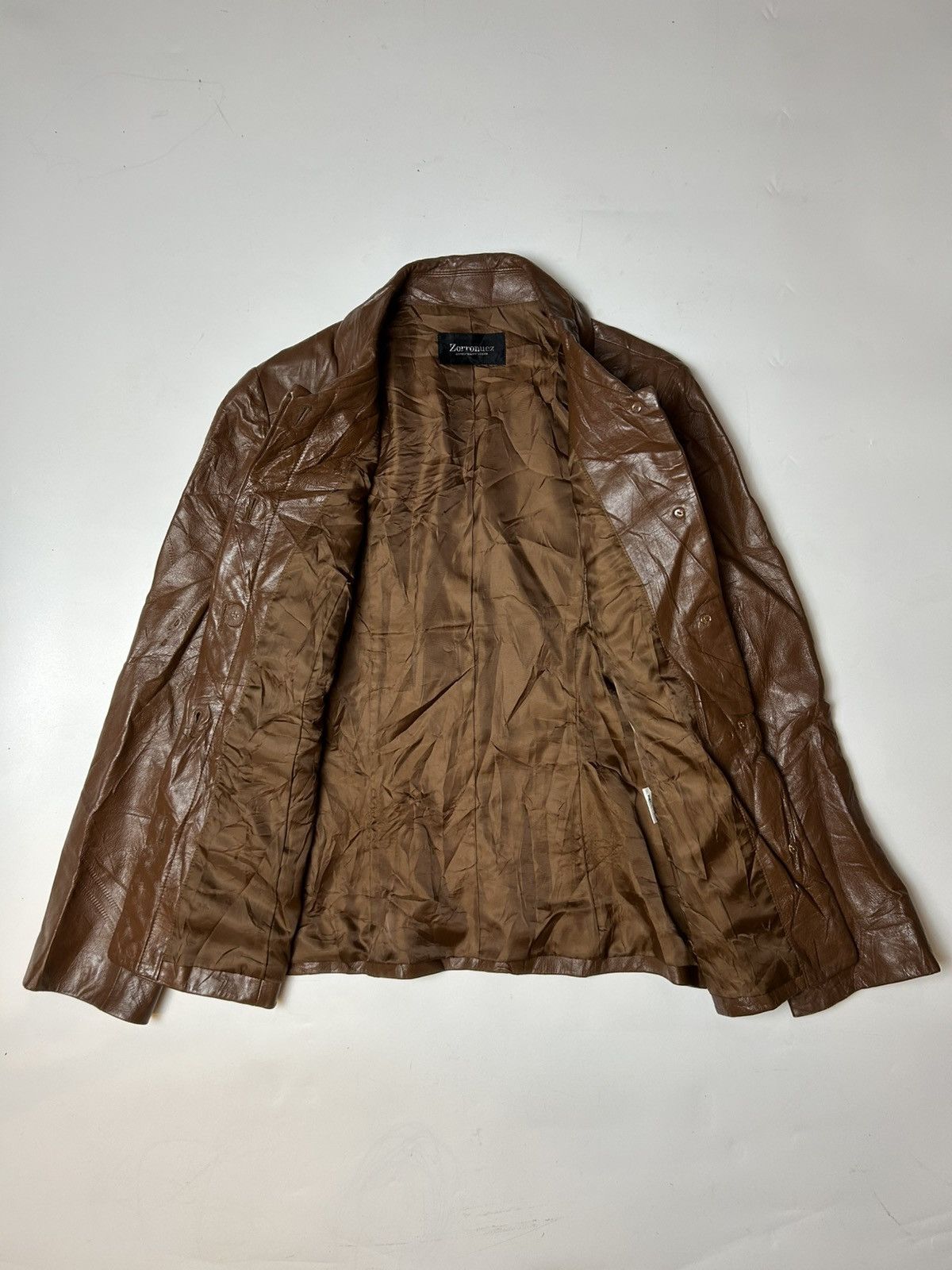 Japanese Brand ZORRONUEZ SHEEPSKIN LEATHER JACKET Size ONE SIZE - 2 Thumbnail