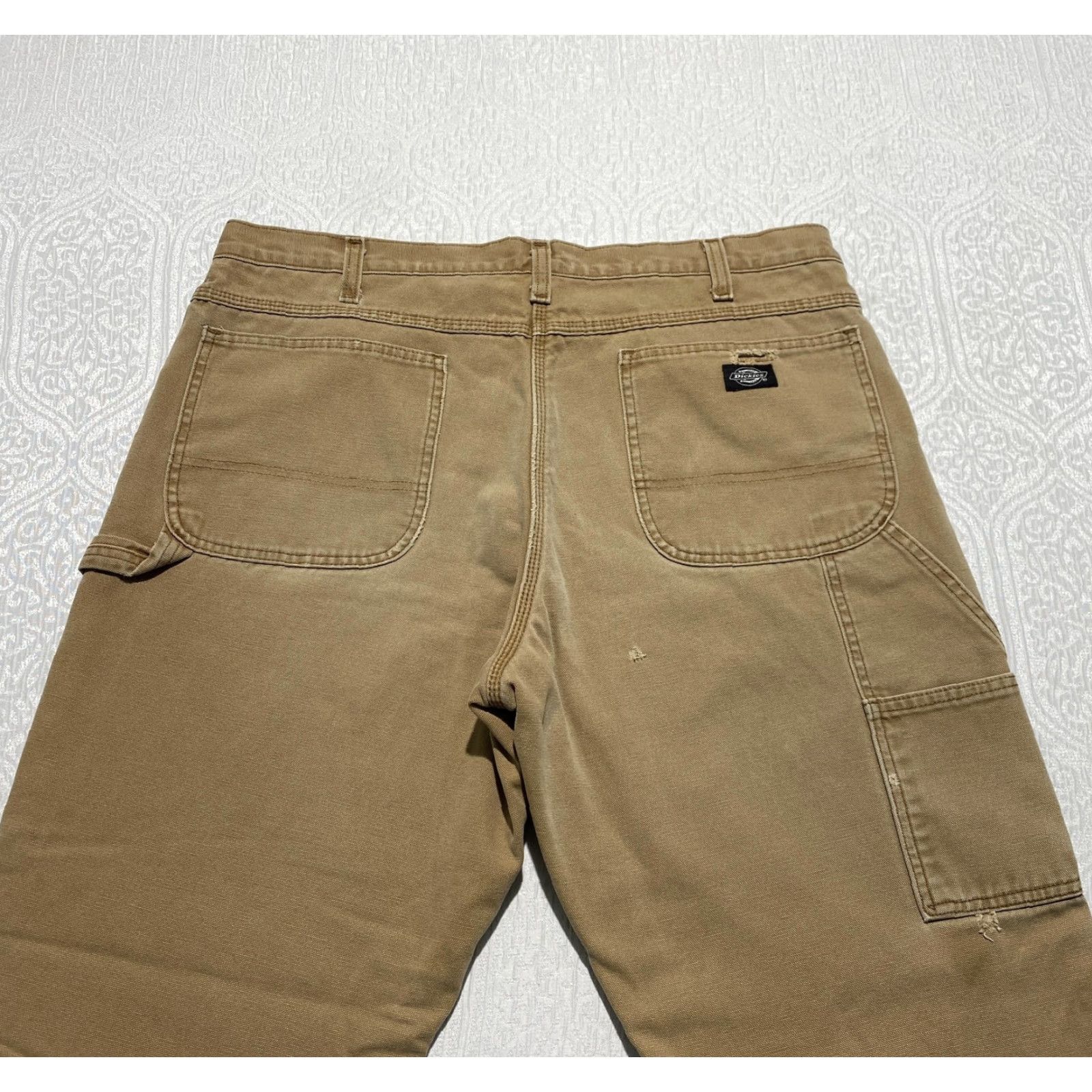 Dickies Dickies Carpenter Pants Mens 38x32 Brown Duck Canvas Workwear DU258 Lined Insulated Pockets Size US 38 / EU 54 - 6 Thumbnail