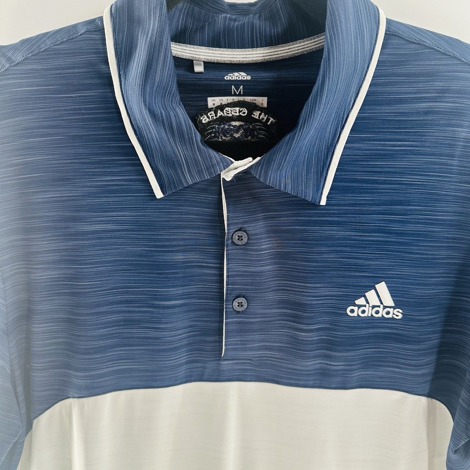 Adidas Adidas Polo Shirt Men's Size Medium Blue White Golf Size US M / EU 48-50 / 2 - 3 Thumbnail