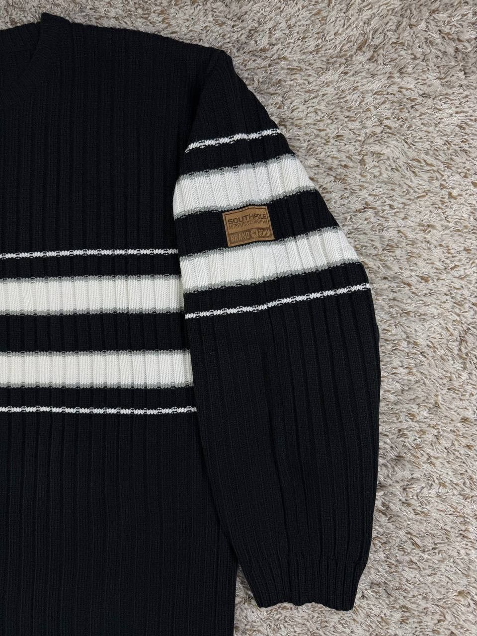 Southpole Southpole Y2K Streetwear Striped Knit Sweater Hip Hop Size US XXL / EU 58 / 5 - 4 Thumbnail