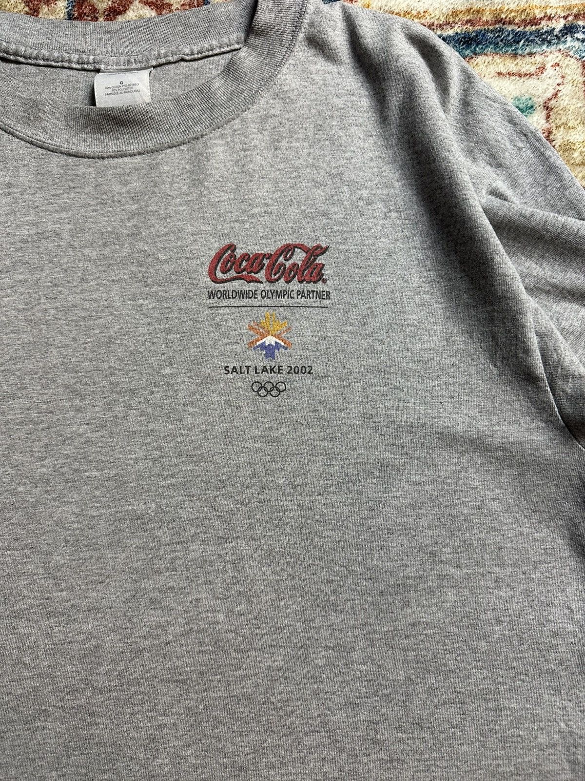 Vintage Vintage Coca Cola Athens Olympics Long Sleeve T-shirt Large Size US L / EU 52-54 / 3 - 4 Thumbnail
