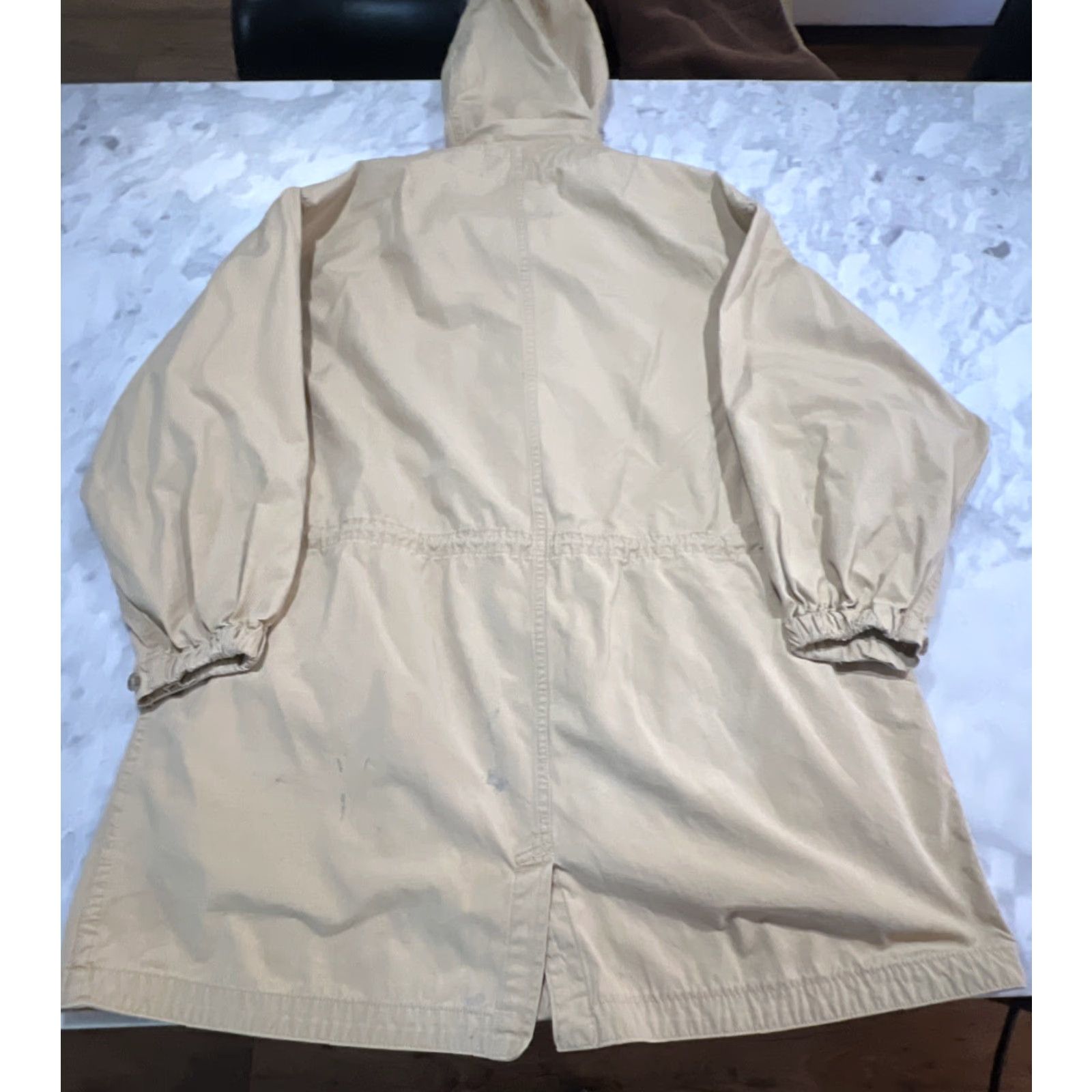 Eddie Bauer VINTAGE Eddie Bauer Jacket Womens Small Cotton Hood Pockets Zip Snaps Long Safari Chore Martin? Size S / US 4 / IT 40 - 5 Thumbnail