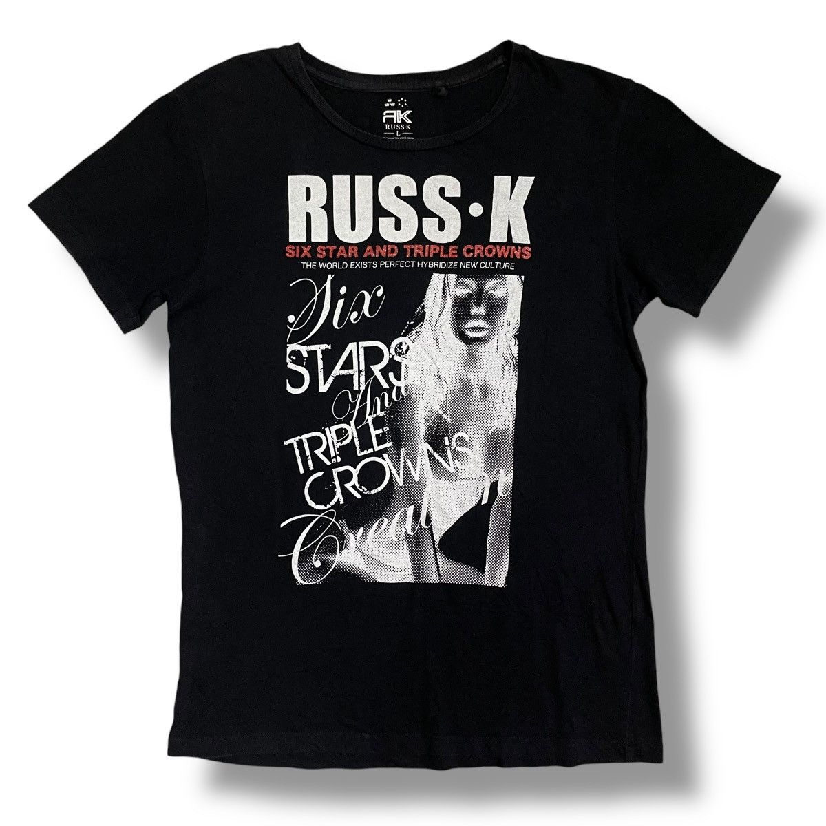 14th Addiction 🇯🇵 2000s Japanese Russ.k Hysteric Glamour Style T-shirt Size S / US 4 / IT 40 - 1 Thumbnail