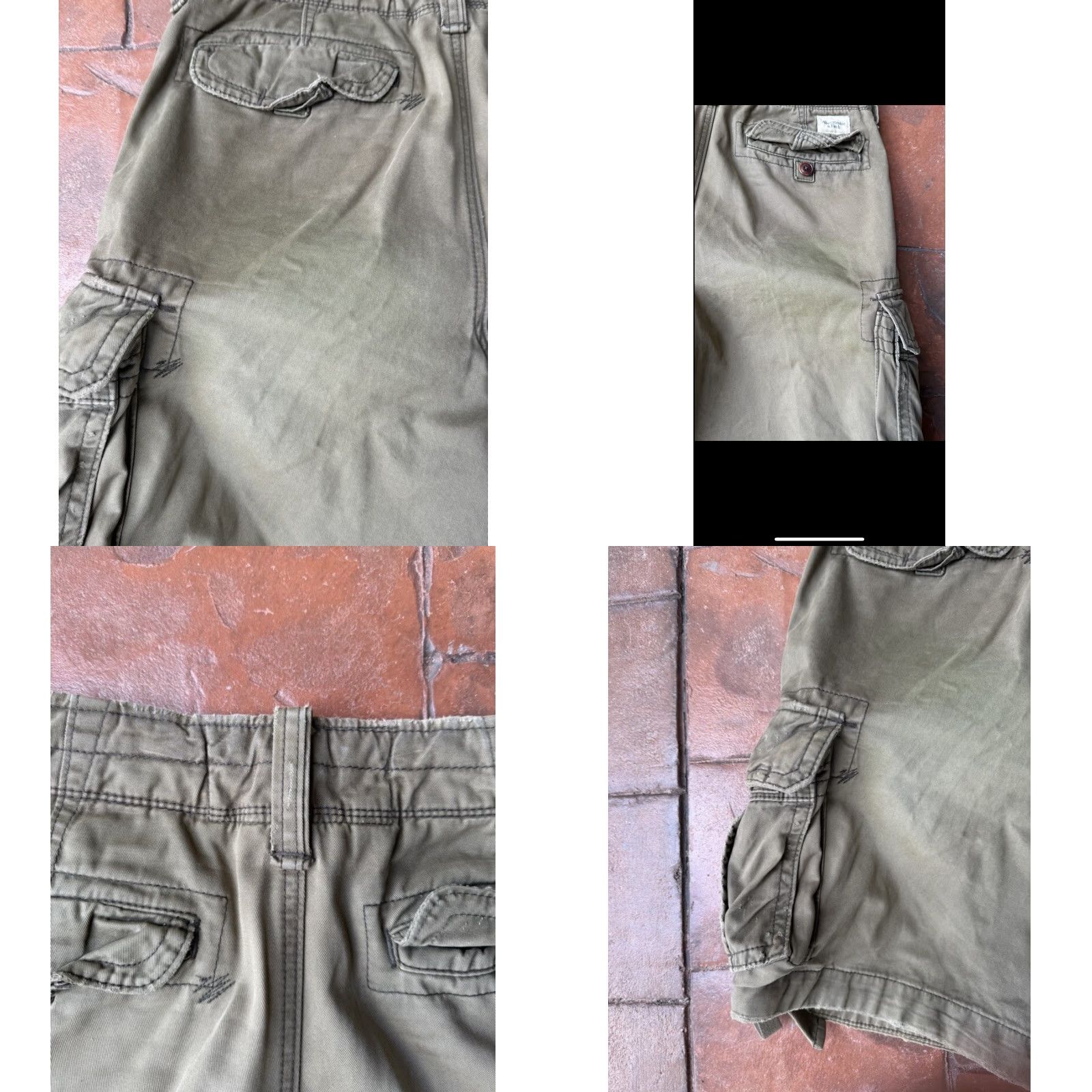 Abercrombie & Fitch Abercrombie & Fitch Cargo Shorts Men 30 Drawstring Army Green Cargo Pocket Vintage? No Distressed? No - use as specified Size US 30 / EU 46 - 9 Thumbnail