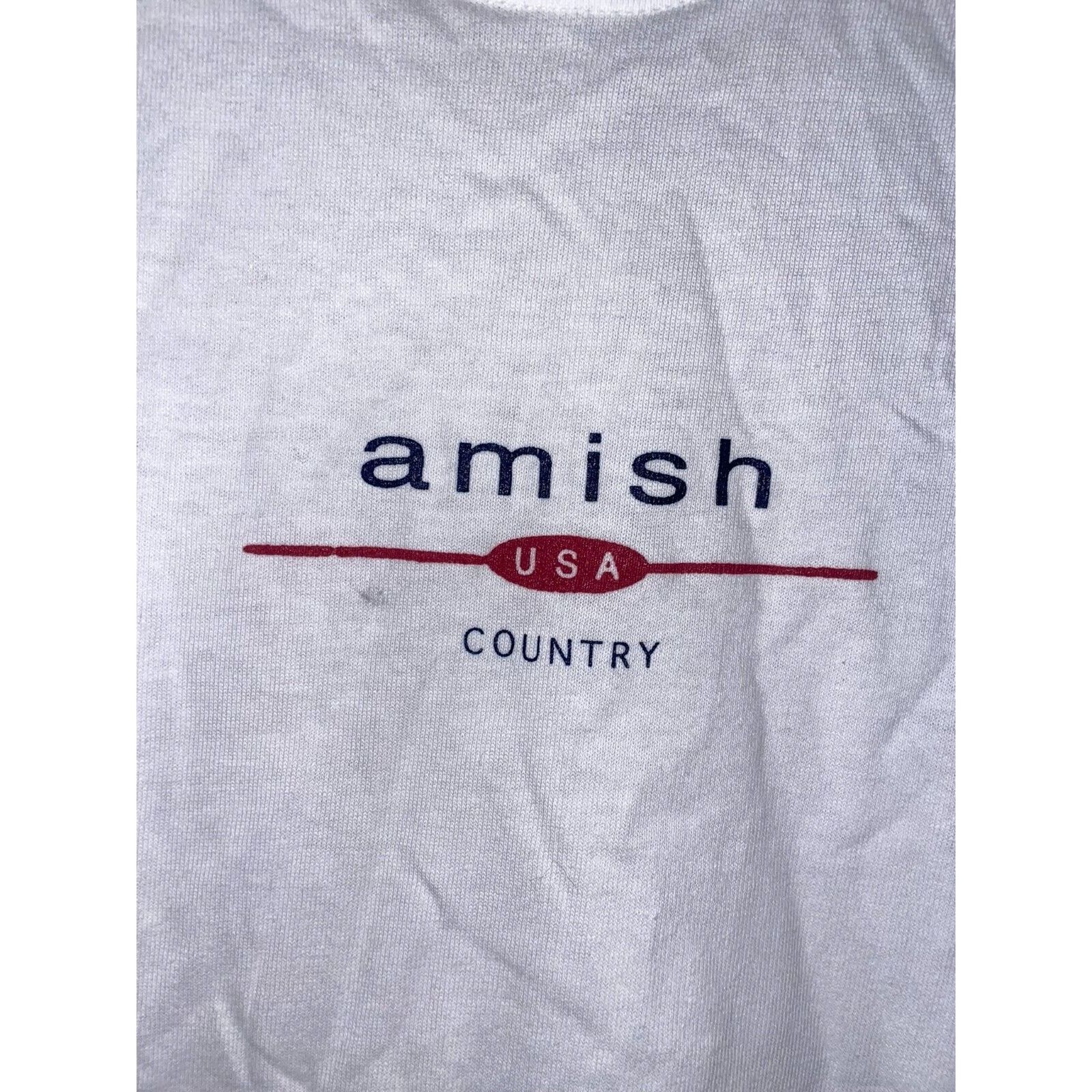 Anvil Vintage Amish Country Shirt Anvil USA White Medium Tee Size US M / EU 48-50 / 2 - 3 Thumbnail