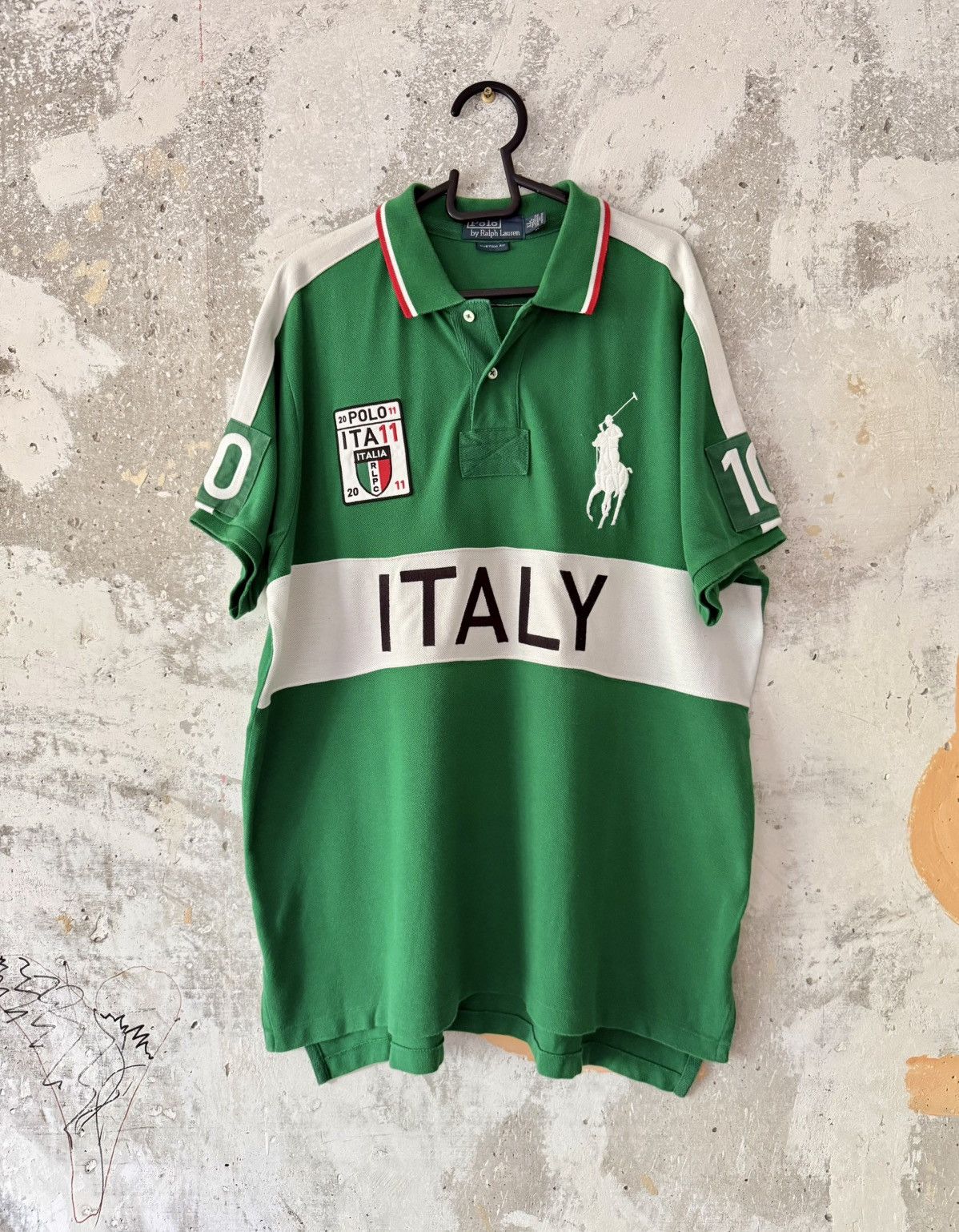 Polo Ralph Lauren 90S Vintage Polo Ralph Lauren Italy Green Big