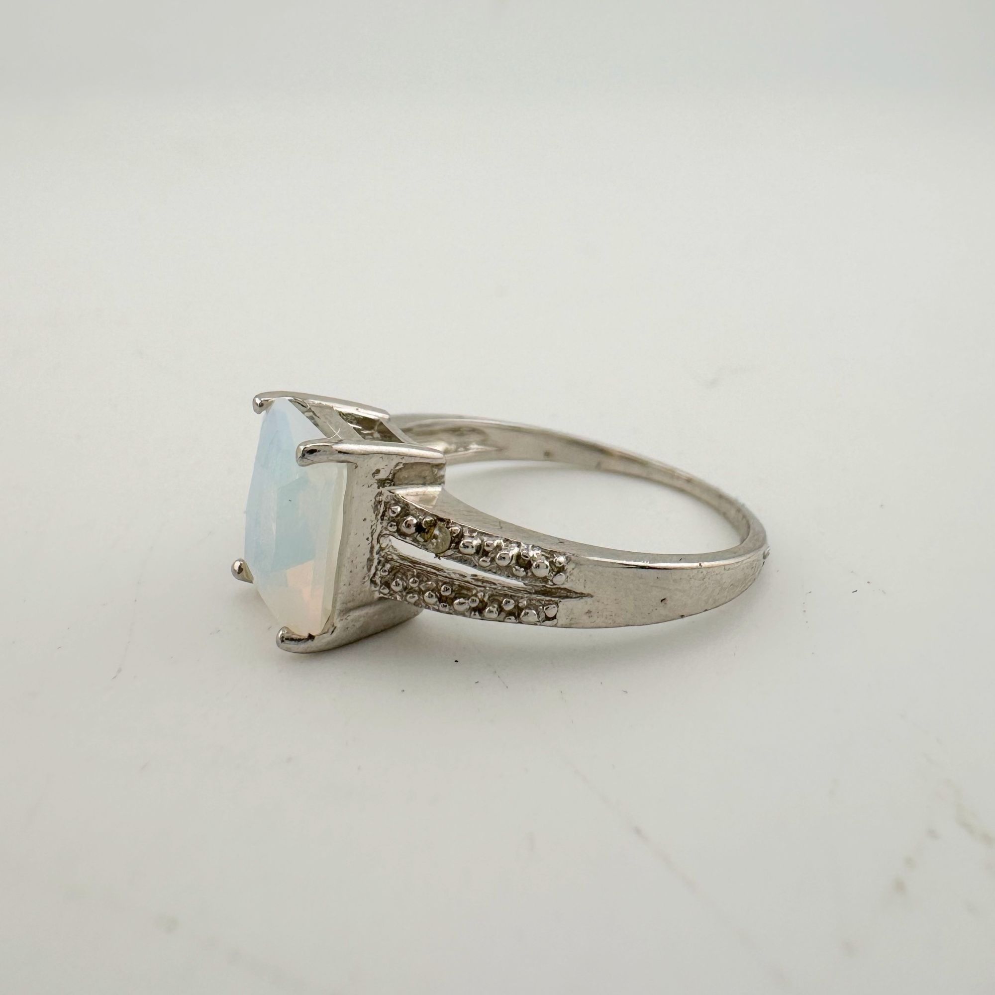 Other Beautiful Natural Opal Ring with Small Diamond Accent - Size Size ONE SIZE - 13 Thumbnail