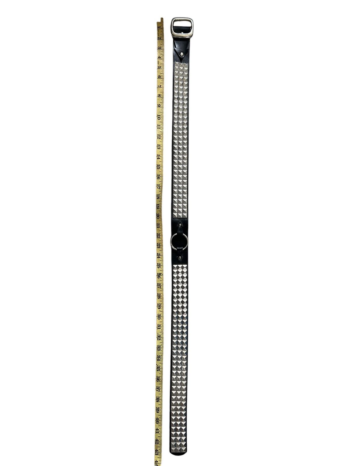 Genuine Leather Studded Punk Custom Made Leather Belt Size ONE SIZE - 10 Thumbnail