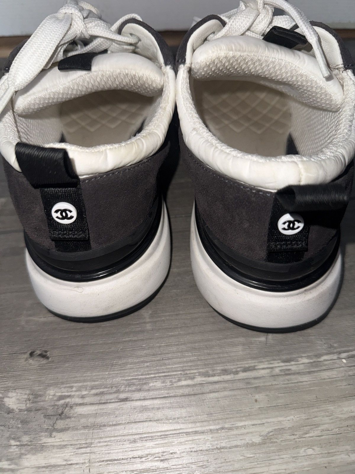 Chanel Chanel 2021 Sneakers White/Dark Grey Size US 6 / EU 39 - 4 Thumbnail