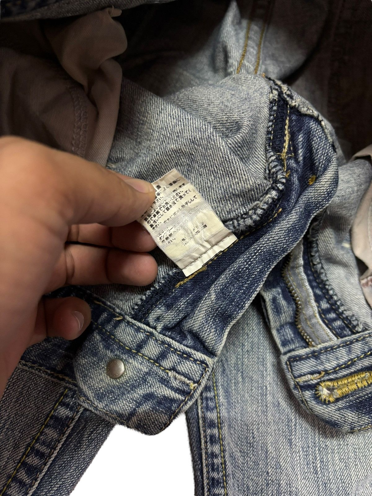 Japanese Brand Vtg Brappers Japan Cropped Distressed Jeans Size 30" / US 8 / IT 44 - 10 Thumbnail