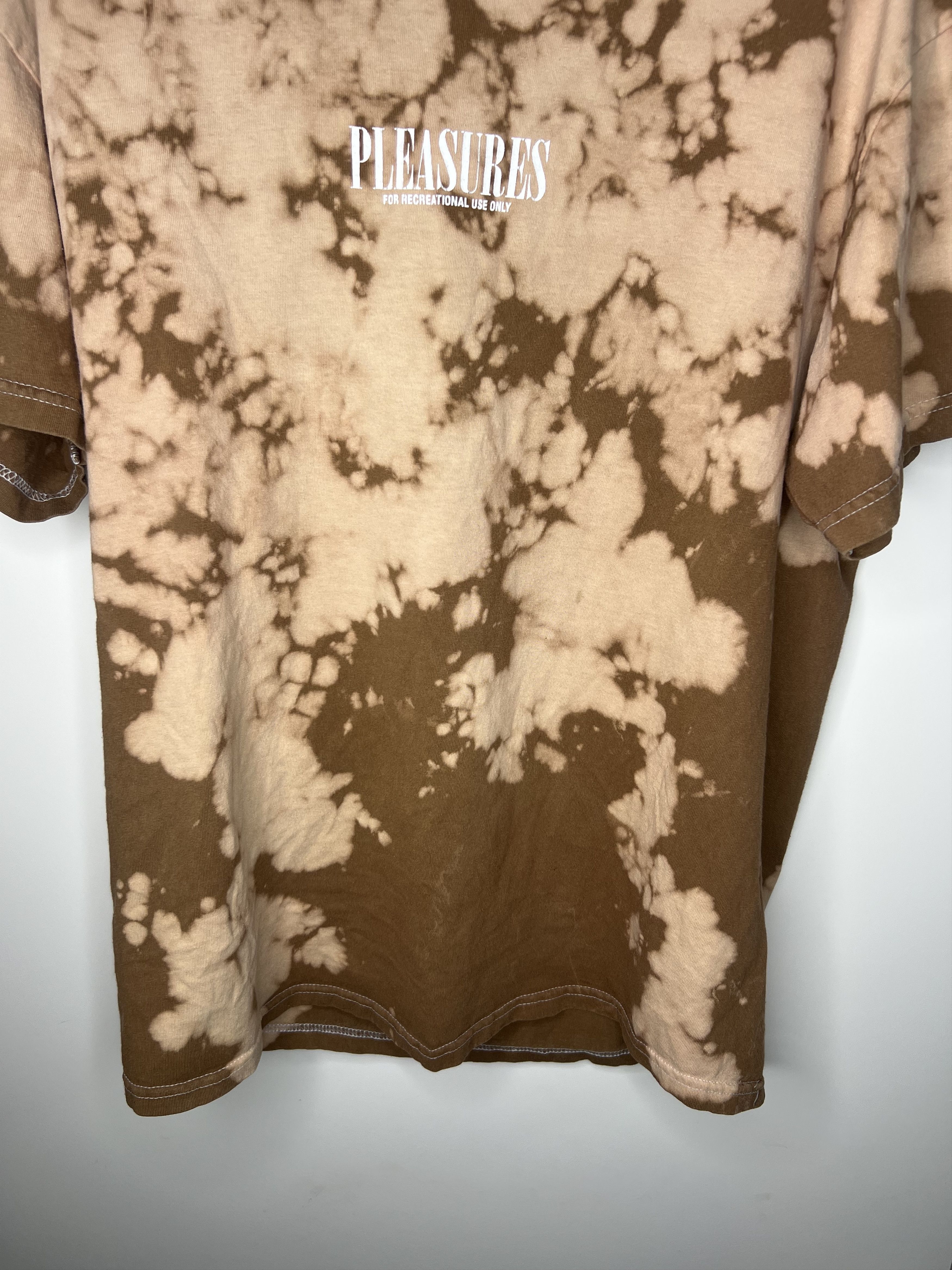 Pleasures Petri dish Crystal Cities Back Brown Pink Marble Tie Dye Tee Size US M / EU 48-50 / 2 - 3 Thumbnail