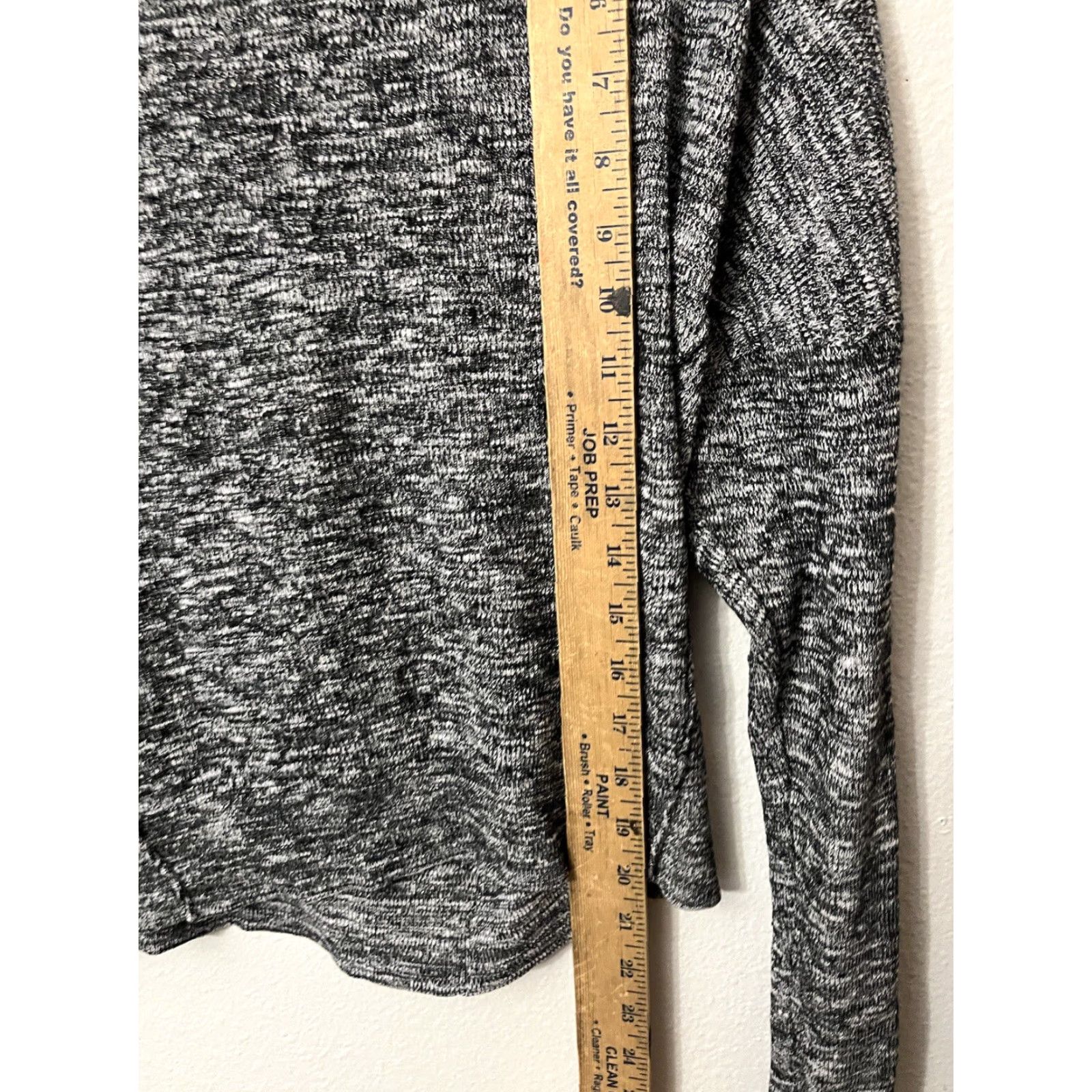 Anthropologie MOTH by Anthropologie Women Turtleneck Sweater Knit Pullover Medium Gray Dolman Sleeve Knit Style Exposed Seams Size M / US 6-8 / IT 42-44 - 5 Thumbnail