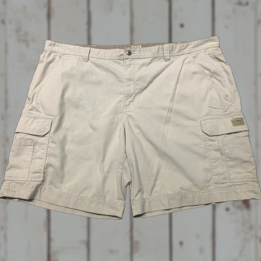 Vintage VINTAGE RedHead Cargo Shorts Big & Tall Men 50 Beige Cotton Casual Summer Outdoor Mens Size US 34 / EU 50 - 1 Thumbnail