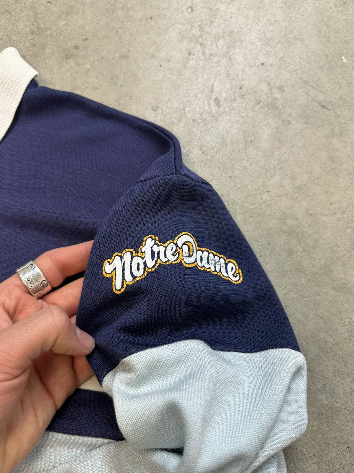 Vintage vintage 90s champion notre dame collared crewneck large Size US L / EU 52-54 / 3 - 3 Thumbnail