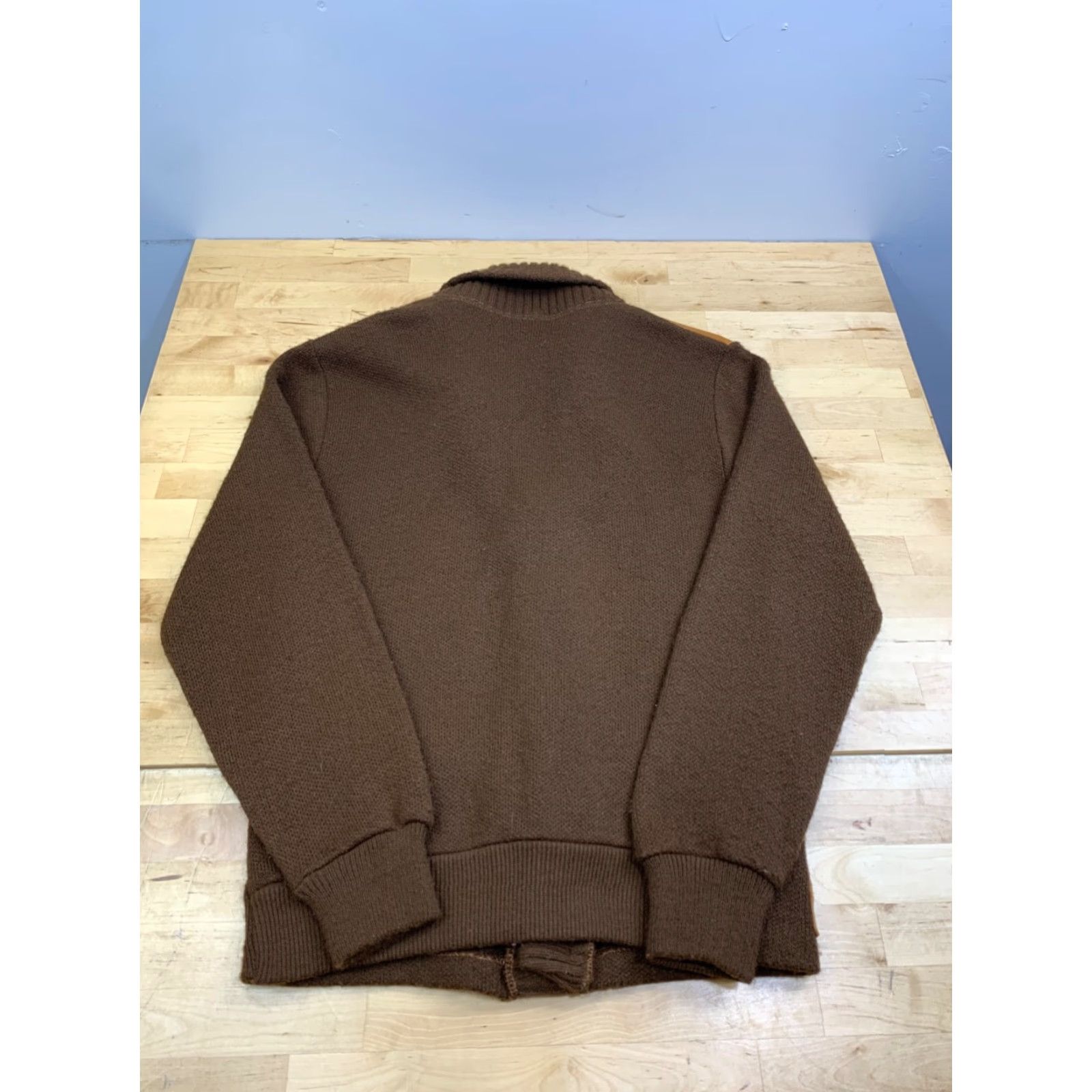 Vintage VINTAGE Shawl Sweater Men S Brown 70s 60s Casual Button Pockets 12966 Size US S / EU 44-46 / 1 - 6 Thumbnail