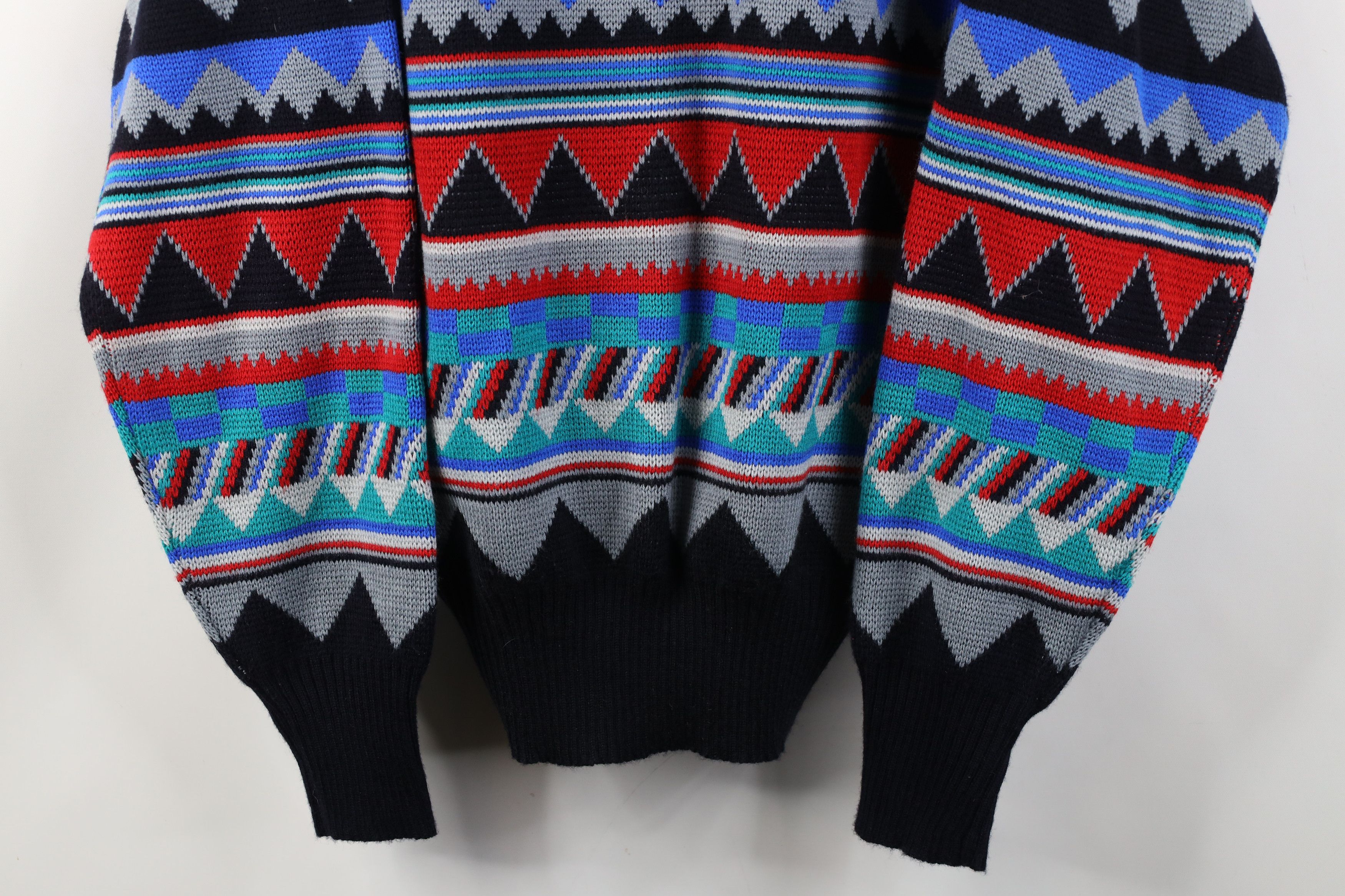 Vintage Vintage 90s Coogi Style Fair Isle Wool Blend Knit Sweater Size US M / EU 48-50 / 2 - 3 Thumbnail