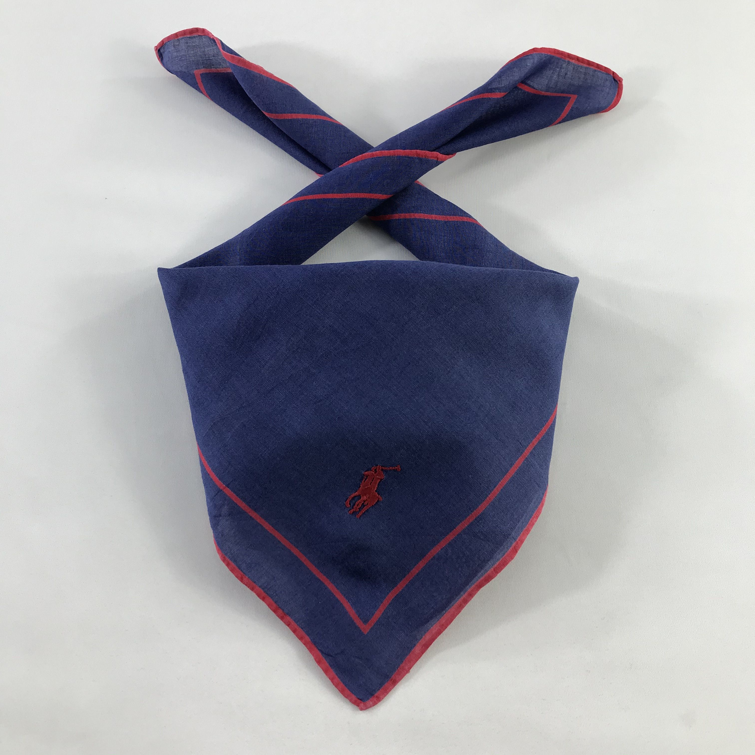 Polo Ralph Lauren × Vintage Polo Ralph Lauren Bandana / Handkerchief / Neckerchief -S384 Size ONE SIZE - 4 Thumbnail