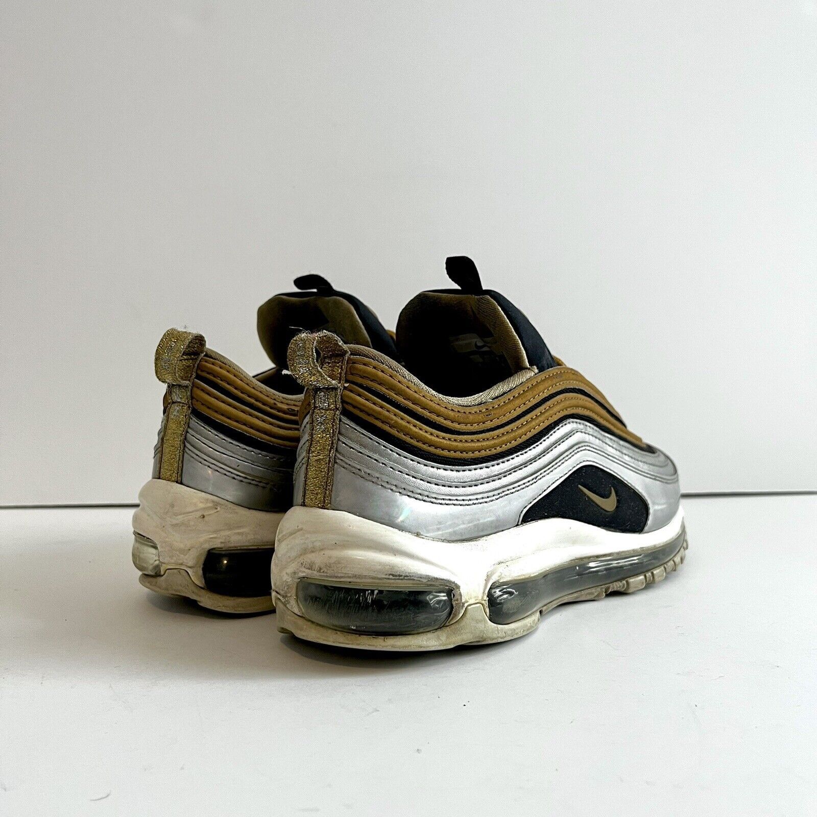 Nike Nike Air Max 97 AQ4137-700 Metallic Gold Silver 2018 6Y Size US 7.5 / IT 37.5 - 4 Thumbnail