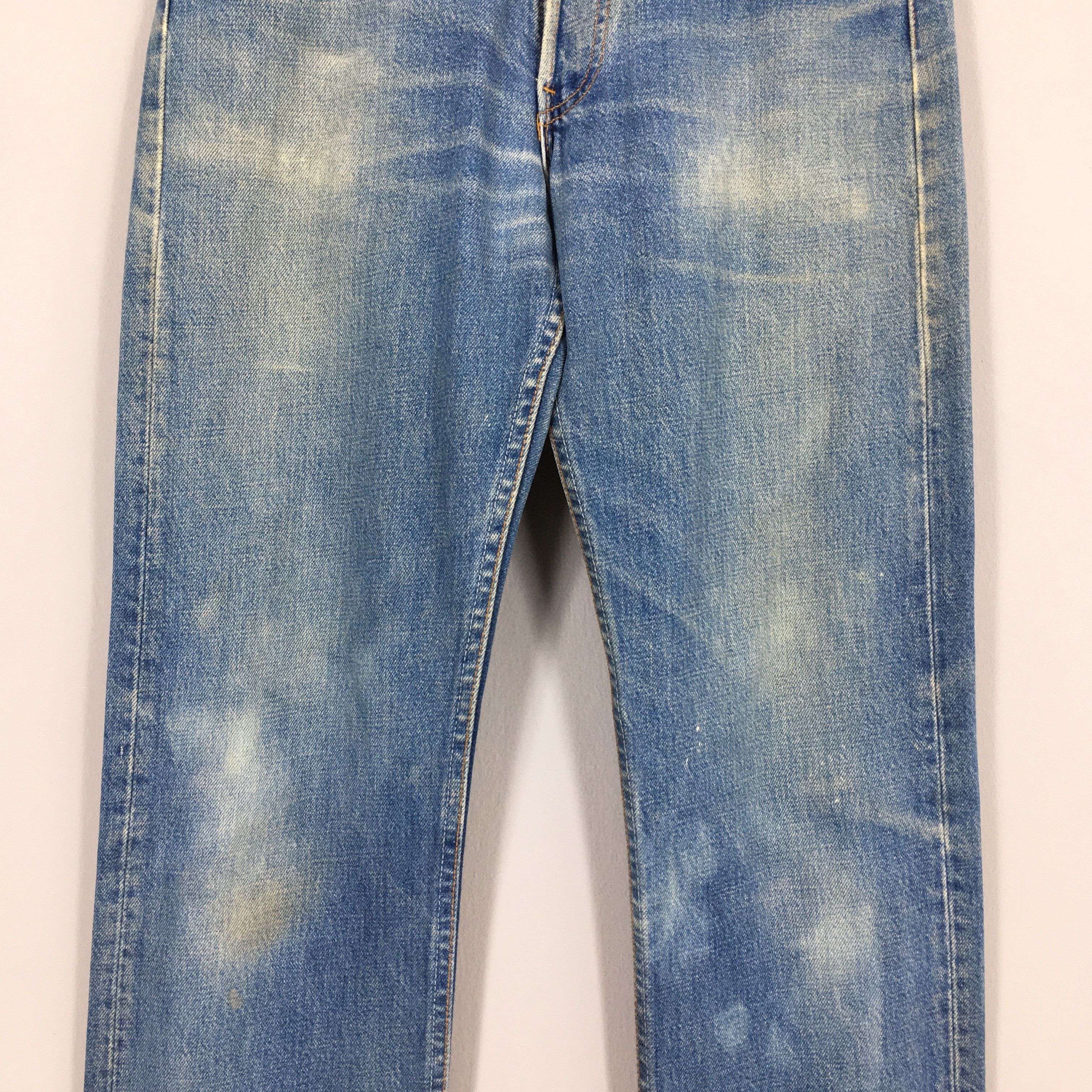 Levi's Size 28x31.5 Vintage 90s Levi's 501 Faded Blue Jeans S1121 Size US 28 / EU 44 - 3 Thumbnail