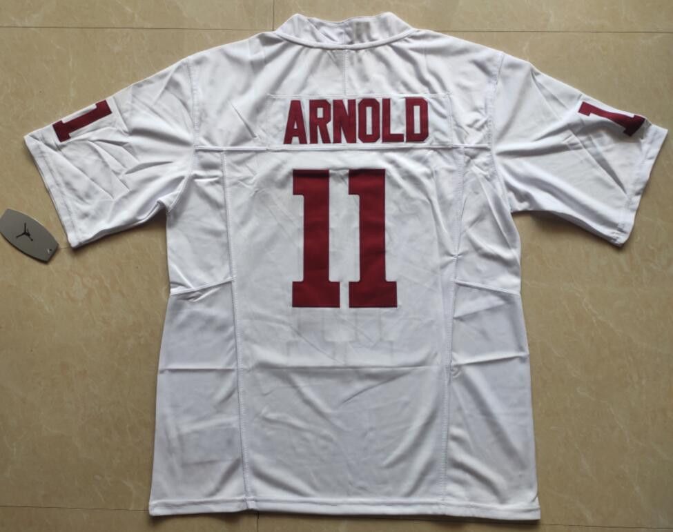Other Men's Oklahoma Sooners #11 Jackson Arnold Jerseys White Size US L / EU 52-54 / 3 - 1 Thumbnail