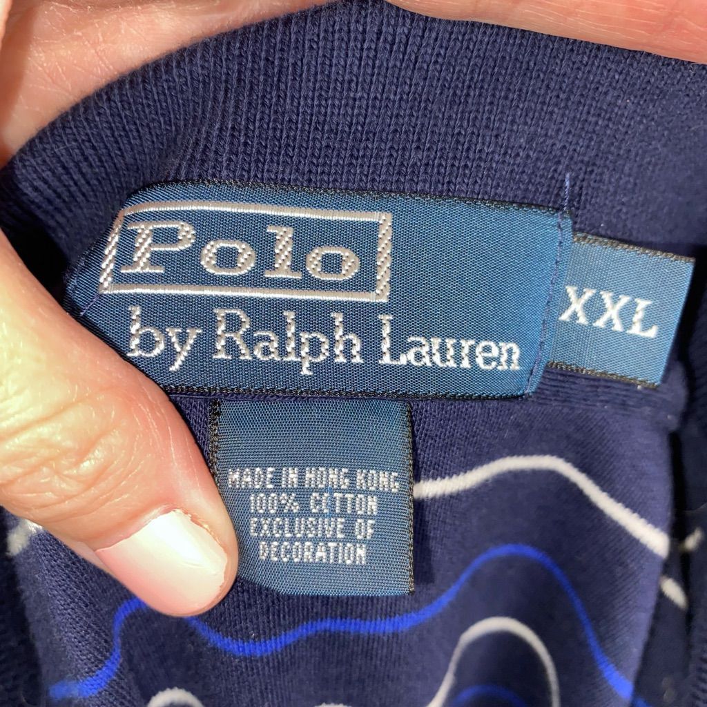 Ralph Lauren Polo by RL 100% cotton 2 button collar short sleeve stripe p Size US XXL / EU 58 / 5 - 6 Thumbnail