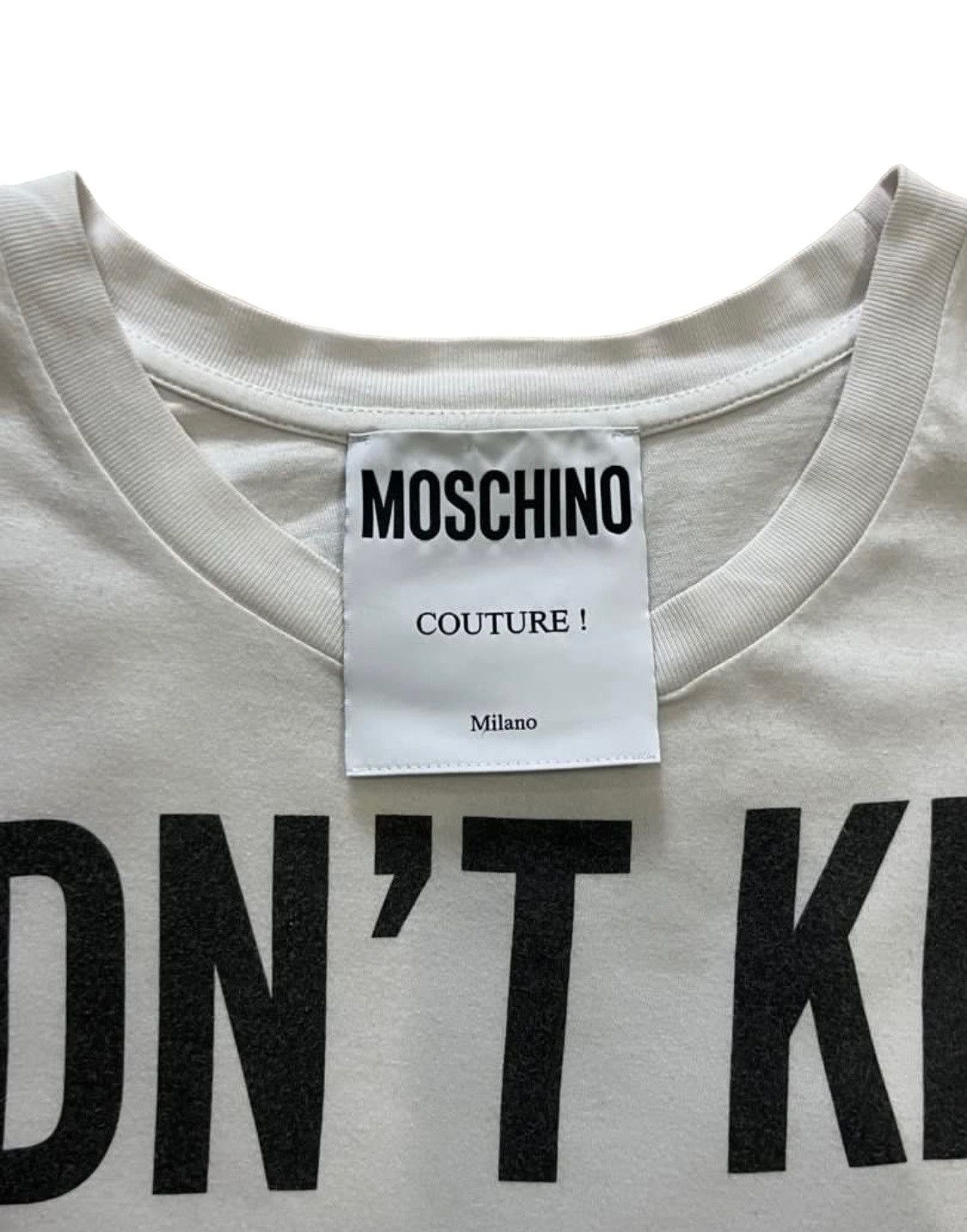 Moschino T-Shirt Moschino Spellout Designer Short Sleeve Size US S / EU 44-46 / 1 - 3 Thumbnail