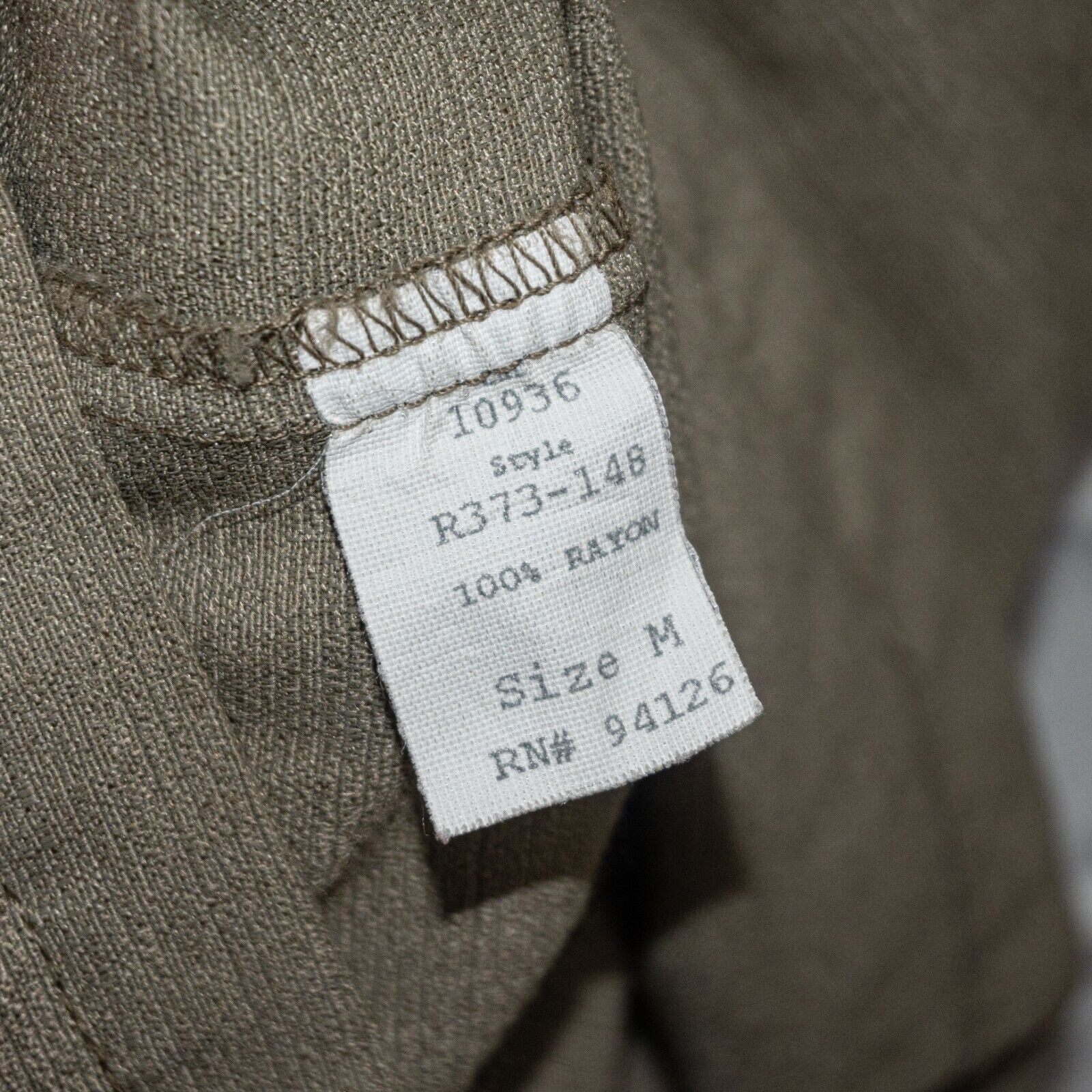 CP Shades CP SHADES Women's Collared Button up Blouse in Tan Rayon Size M / US 6-8 / IT 42-44 - 7 Thumbnail