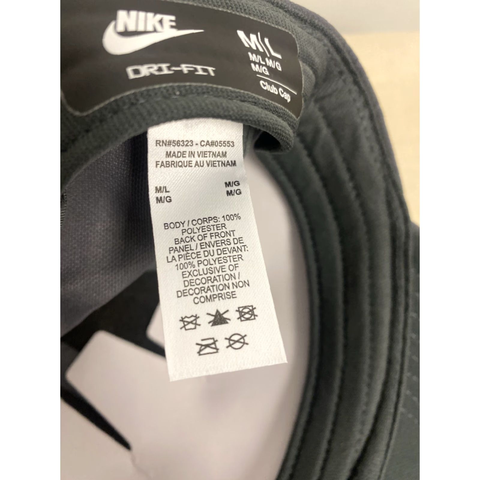 Nike VINTAGE? No — Nike Club Baseball Cap M/L Gray Dri-Fit, Swoosh Logo, Adjustable, Golf, Sports Hat Men, Gray, Nike Club Cap, Men’s M/L Size ONE SIZE - 7 Thumbnail