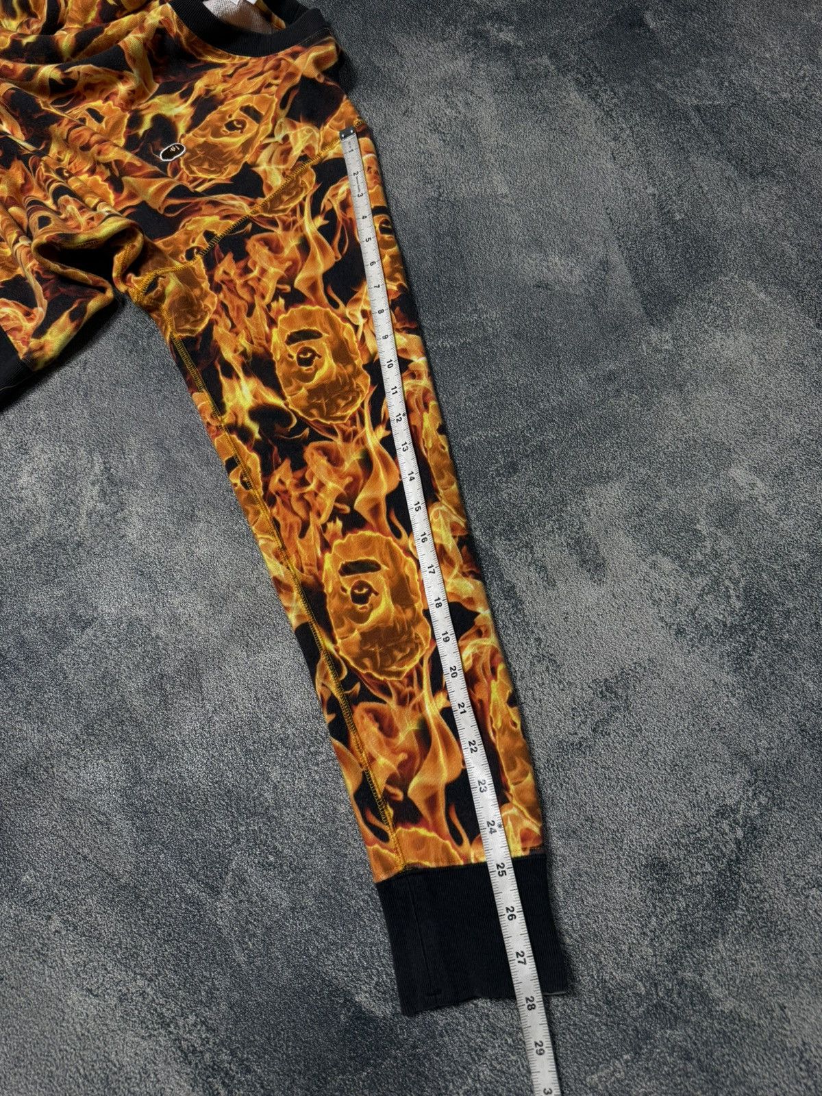 Bape Bape Flame AOP Sweat Shirt Size US M / EU 48-50 / 2 - 14 Thumbnail