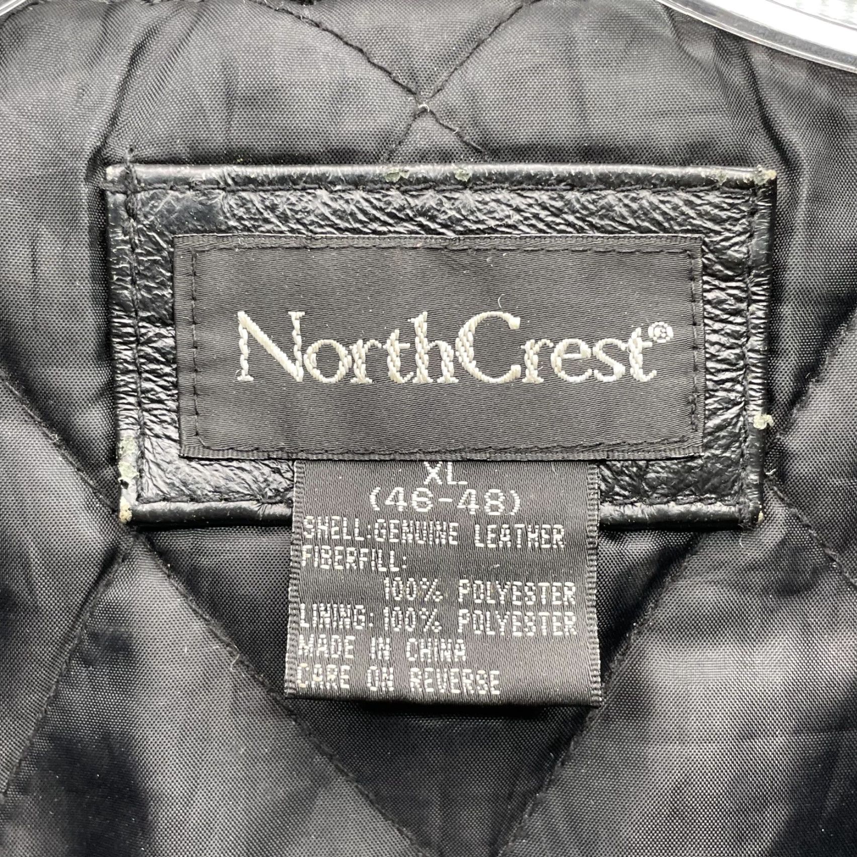 Vintage VINTAGE Northcrest 100% Leather Bomber Jacket Men XL Insulated Flight Streetwear Black Leather Bomber Jacket Mens XL 90s Theme Size US XL / EU 56 / 4 - 3 Thumbnail
