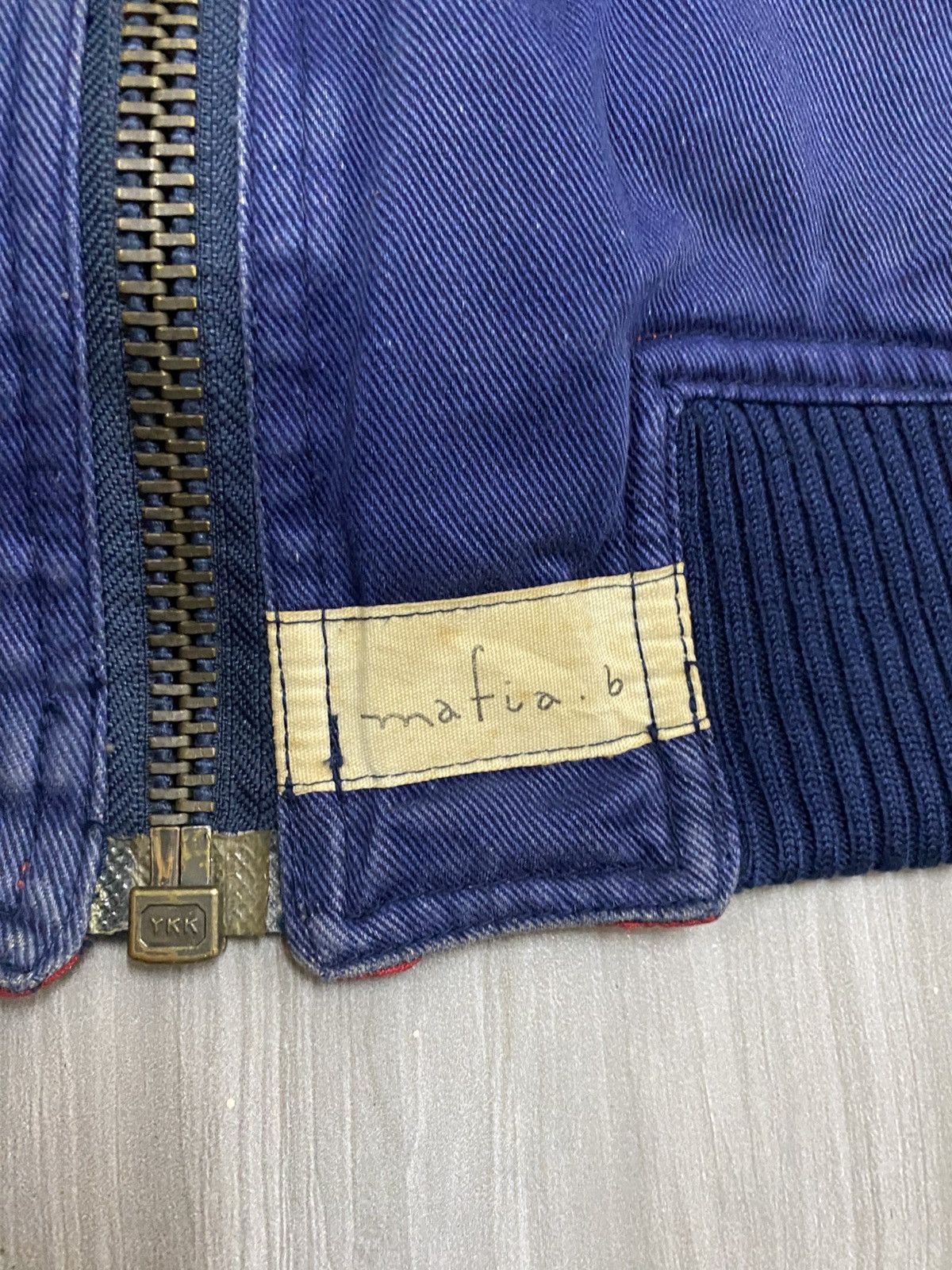 Issey Miyake Vintage Mafia Brothers Faded Navy Bomber Jacket Issey Style Size US M / EU 48-50 / 2 - 9 Thumbnail