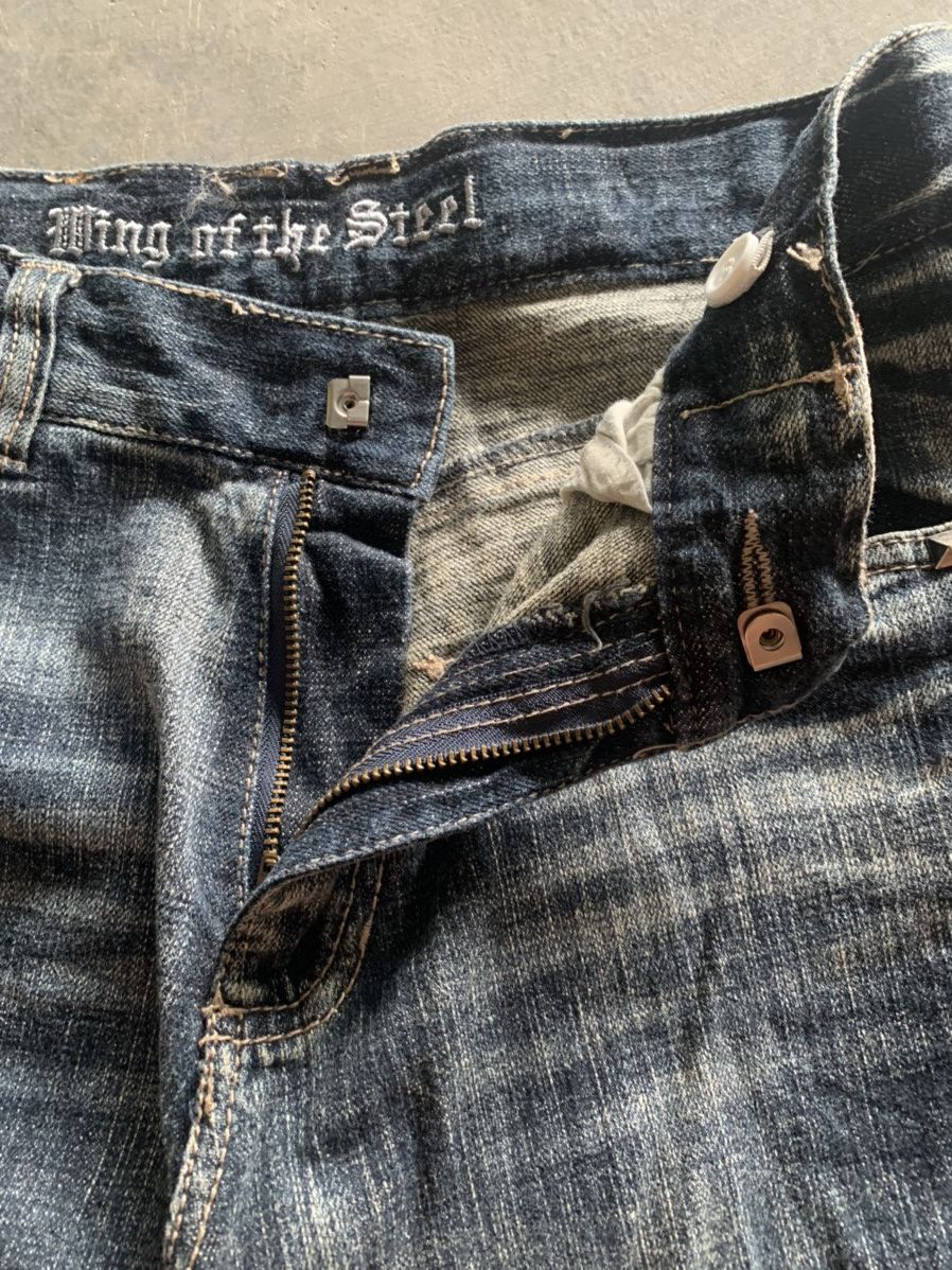 Hysteric Glamour Y2K style cross design chrome hearts/affliction inspired Size US 28 / EU 44 - 5 Thumbnail
