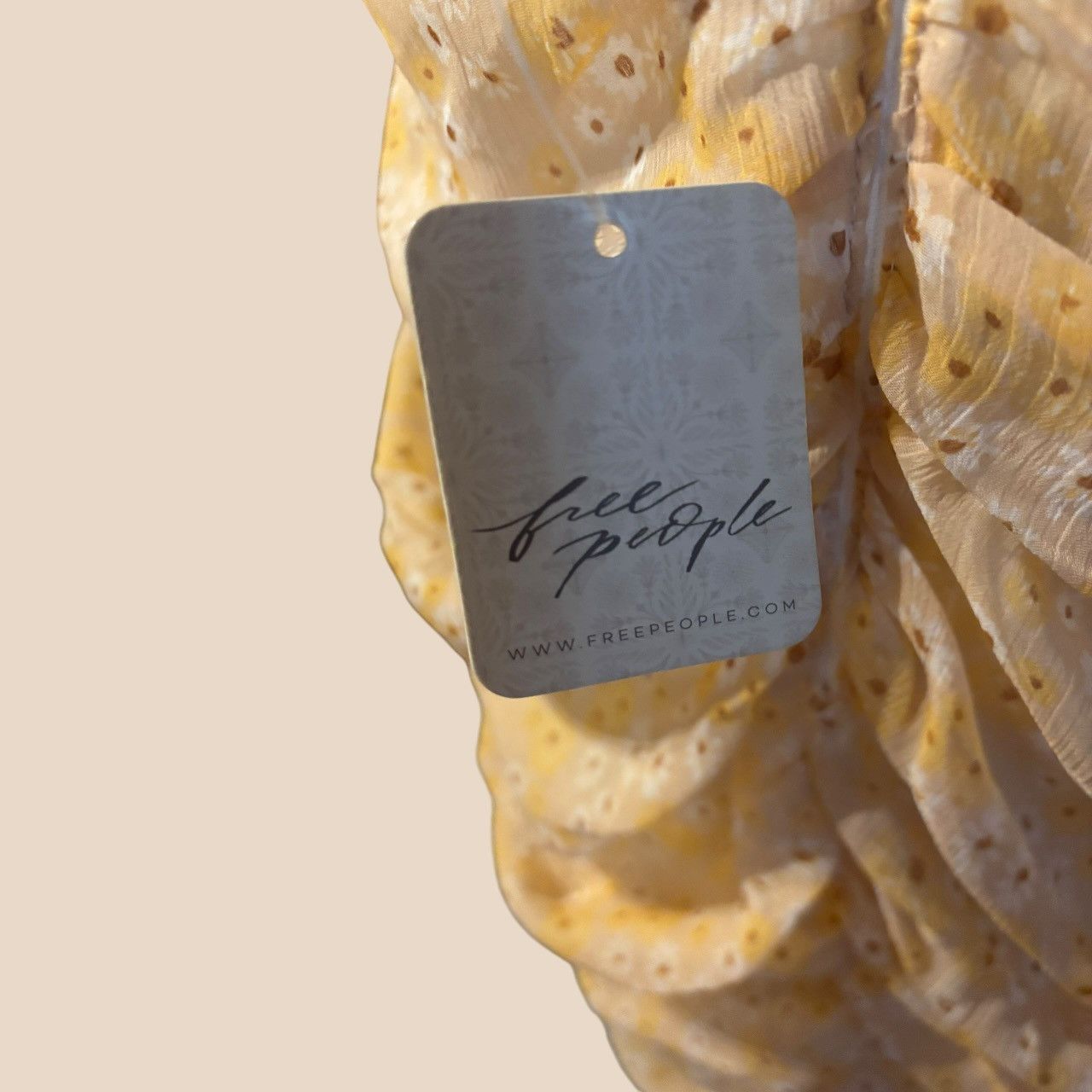 Free People Free People Tessa Ruched Floral Mini Dress Size L / US 10 / IT 46 - 6 Thumbnail