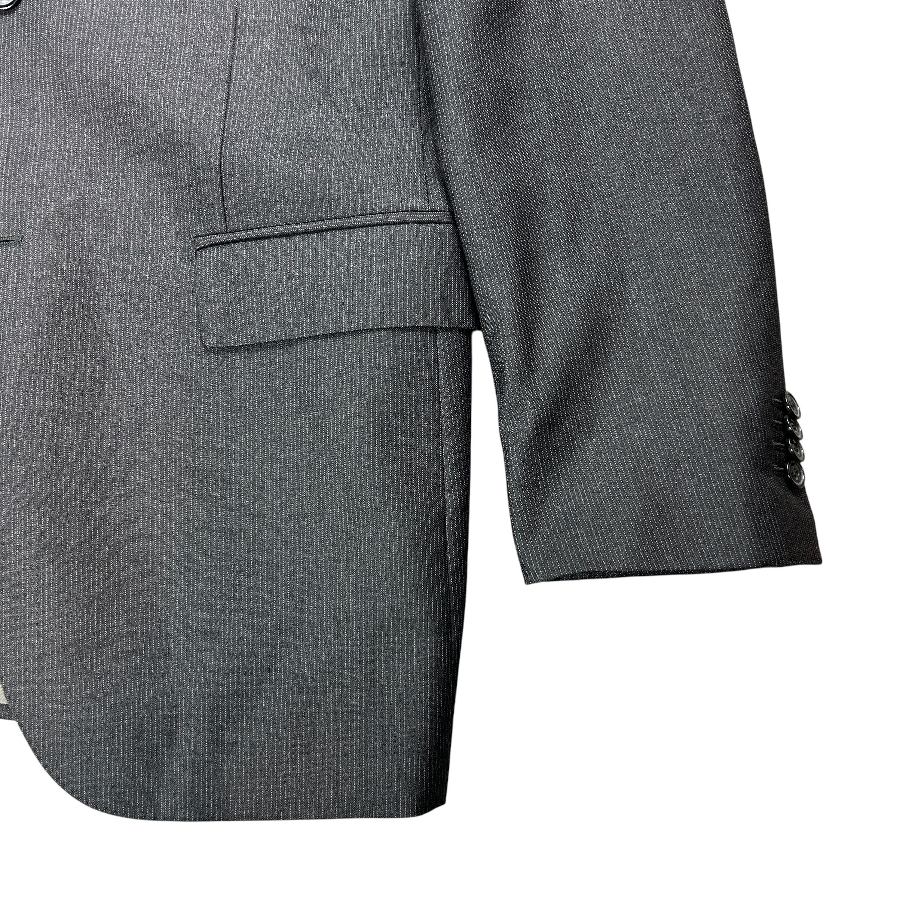 Suitsupply Suitsupply Gray Pinstripe Drop 7 Slim 110 Wool Blazer 40L Size 40L - 4 Thumbnail